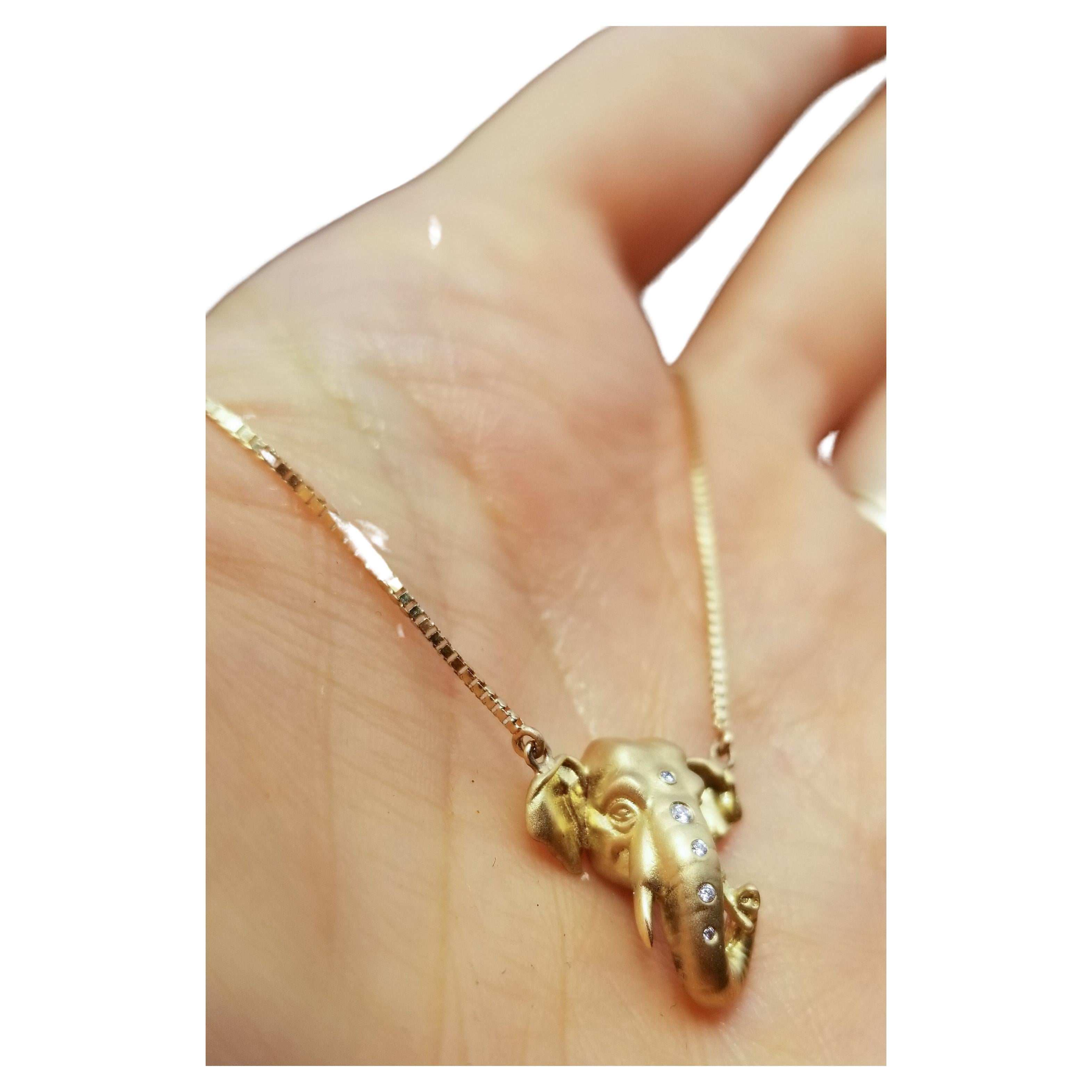 Bejeweled Elephant Necklace
