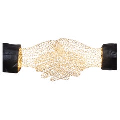 Bejewelled Hand (silver) by Ango - Art Object with Luminosity&Universal Language