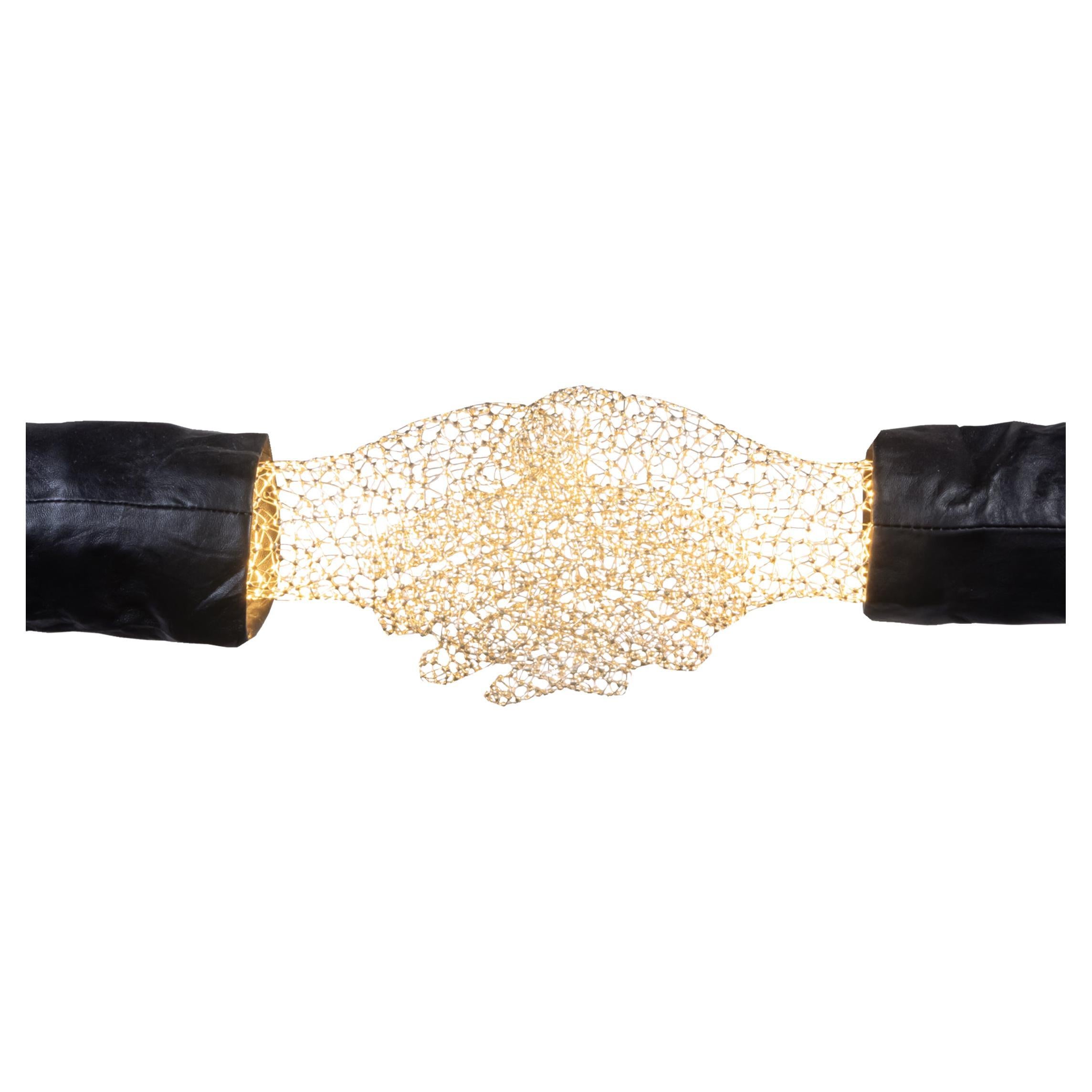 Bejewelled Hand (silver) by Ango - Art Object with Luminosity&Universal Language For Sale