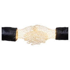 Bejewelled Hand (silver) by Ango - Art Object with Luminosity&Universal Language