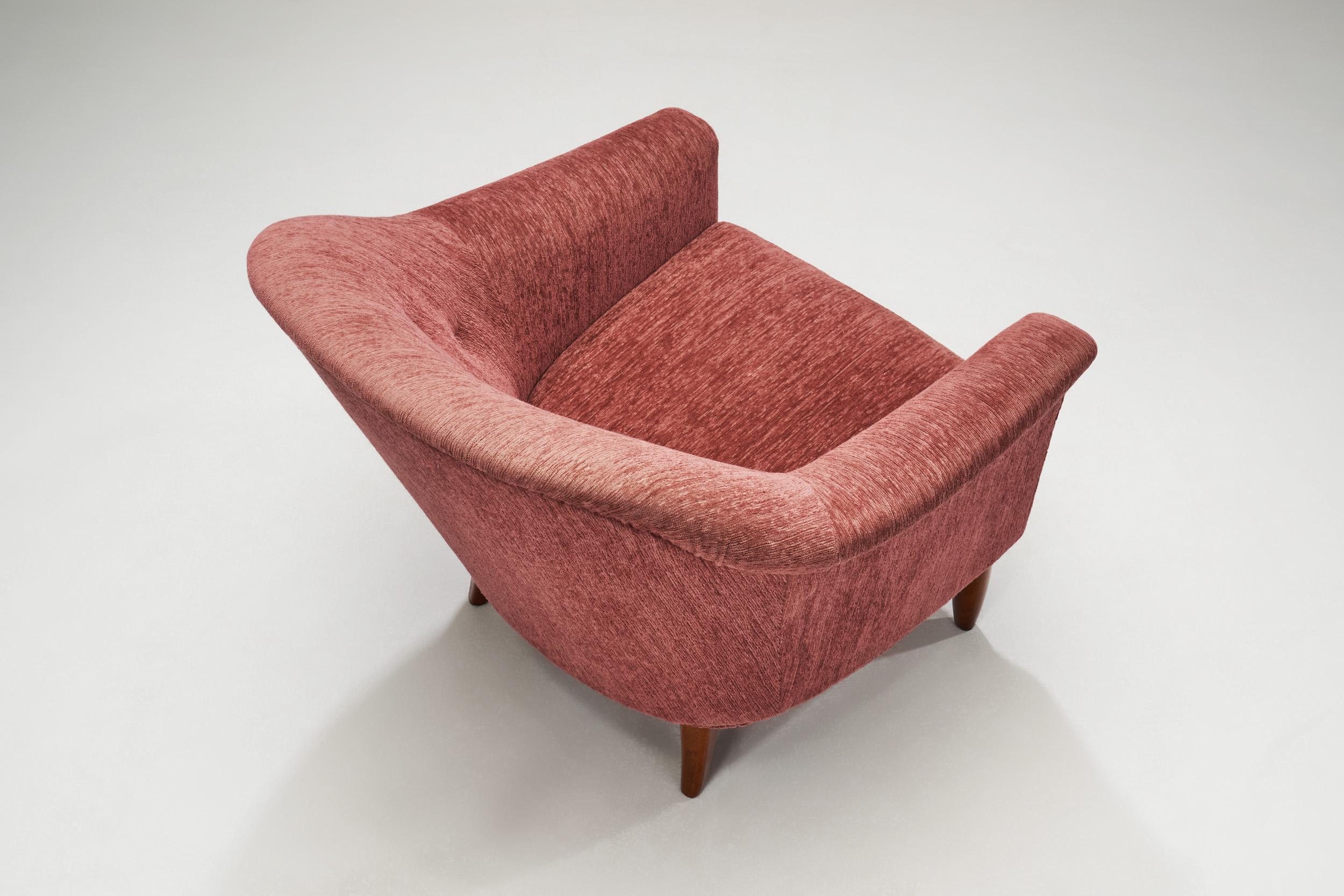 Mid-20th Century Bejra Möbel Tibro Upholstered Armchairs, Sweden, 1960s For Sale