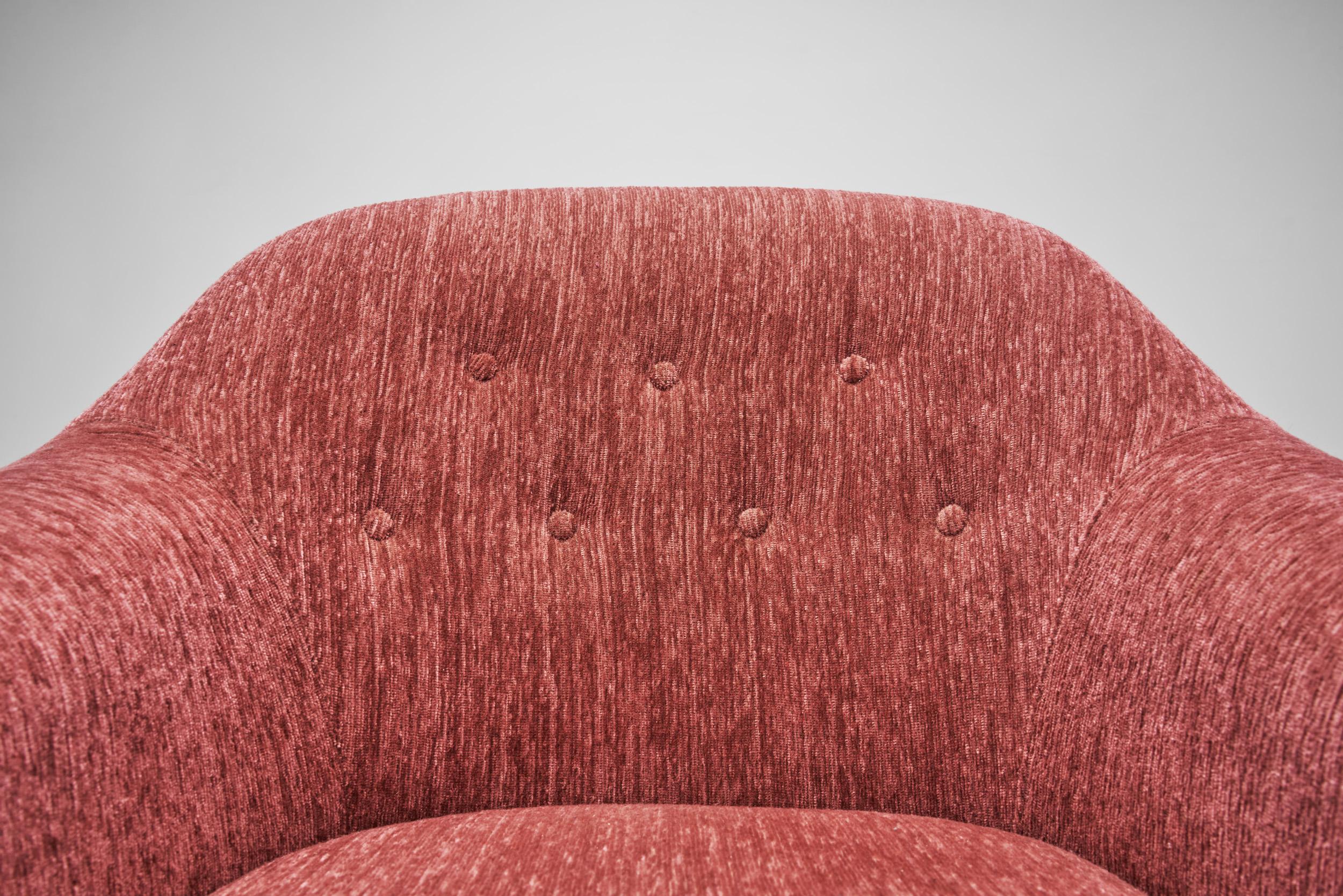 Bejra Möbel Tibro Upholstered Armchairs, Sweden, 1960s For Sale 2