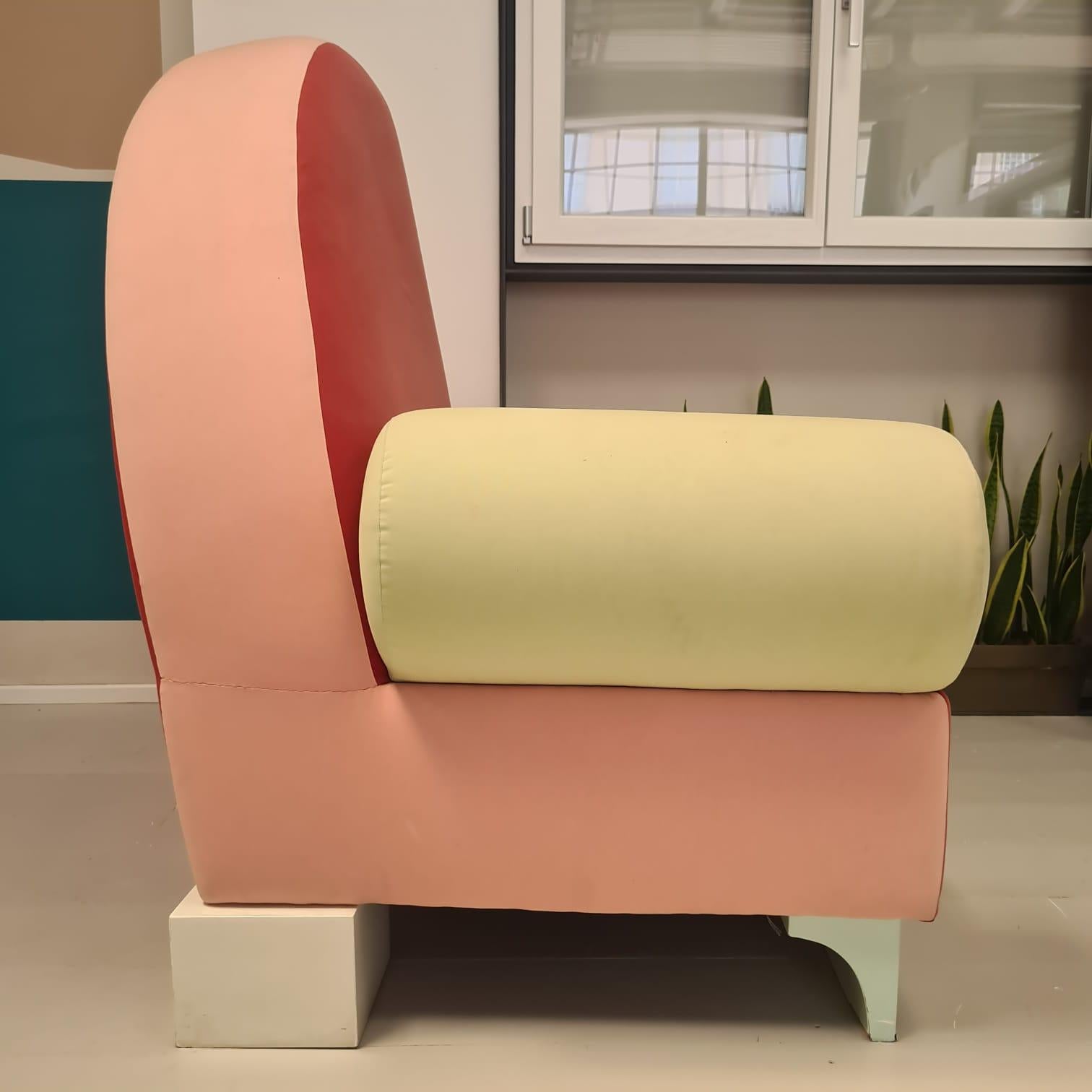 Bel Air-Sessel von Peter Shire, Memphis Milano (Postmoderne) im Angebot