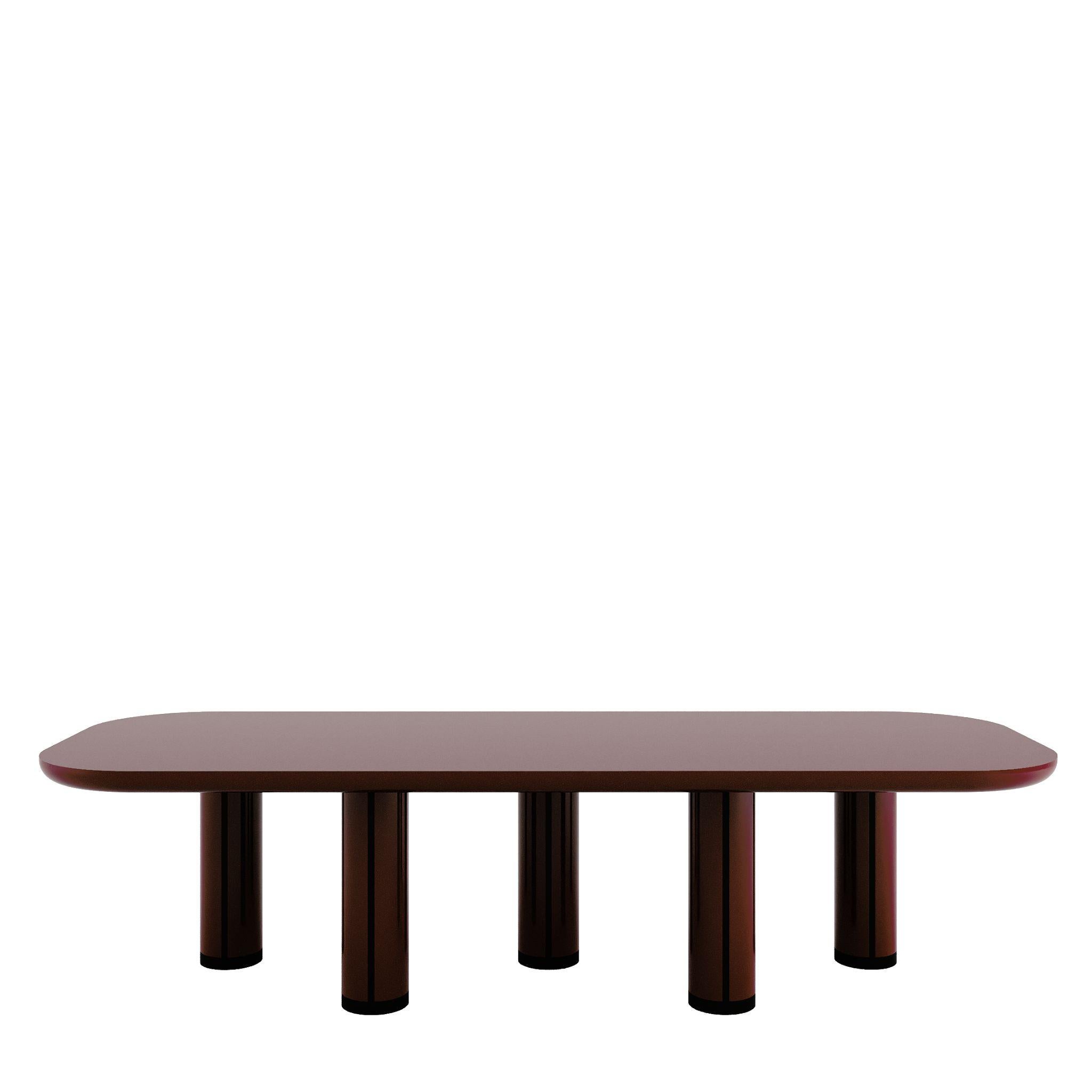 Contemporary BEL-AIR five-legged dining table with ceramic top For Sale