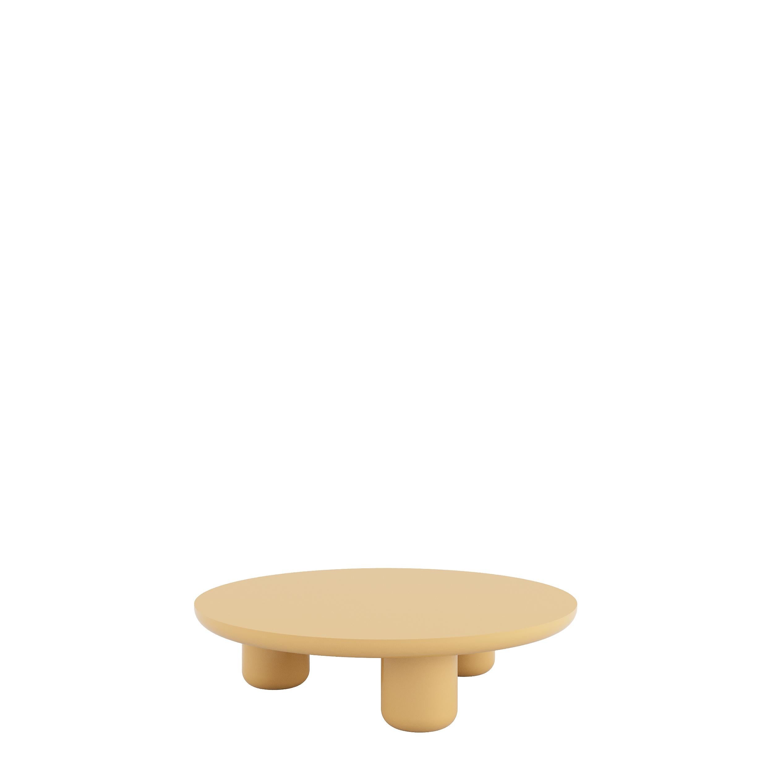 Moderne Table basse ronde BEL-AIR en bois en vente