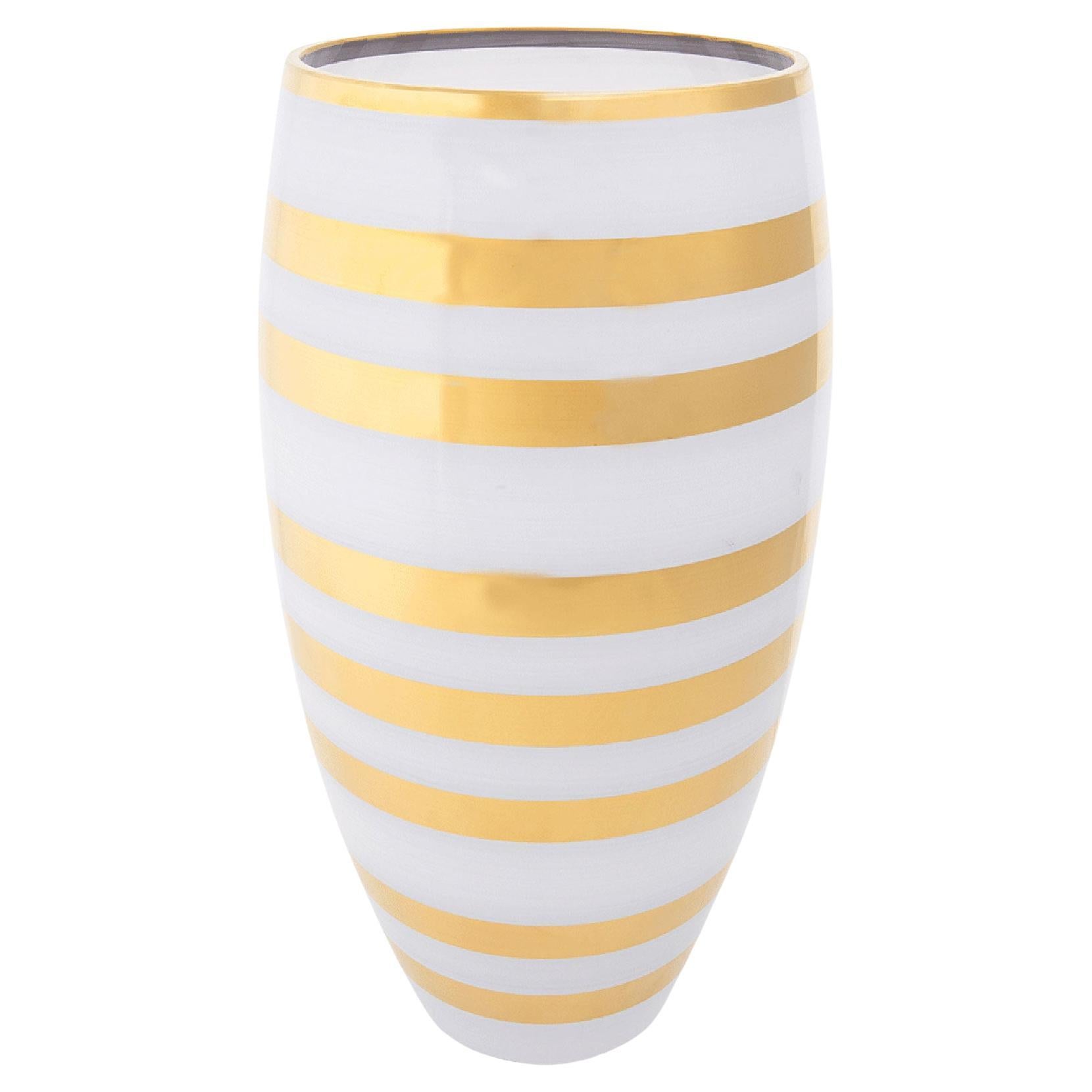 Bel Canto Olive Shape Glass Vase by Vetrerie di Empoli