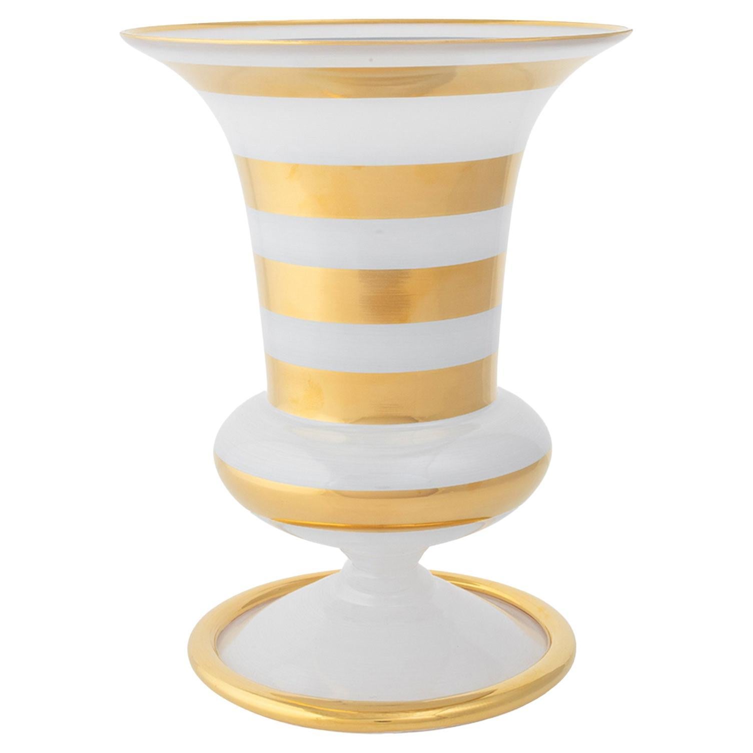 Bel Canto Small Medici Glass Vase by Vetrerie di Empoli For Sale
