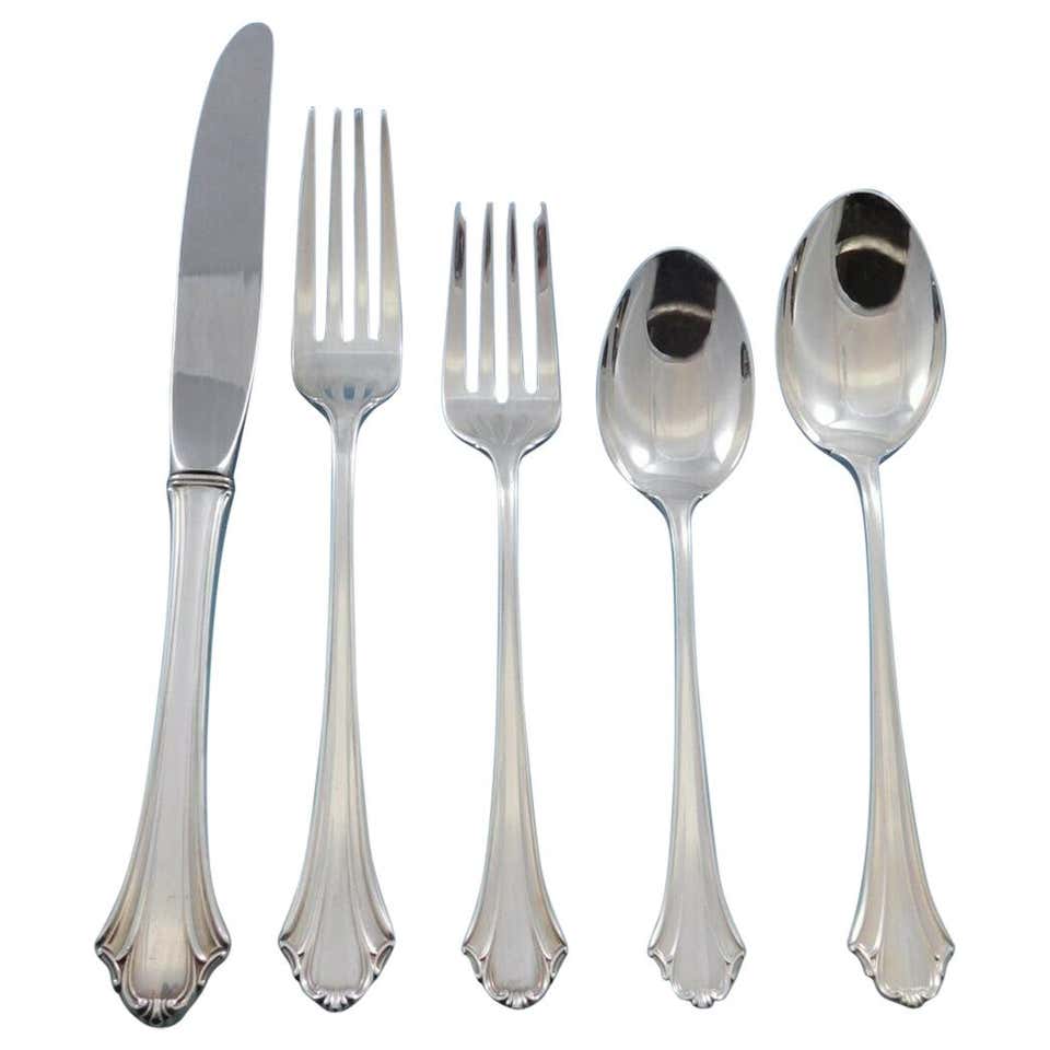 Bel Chateau By Lunt Sterling Silver Flatware Set For 4 Service 20 Bel chateau by lunt sterling silver flatware set for 4 service 20