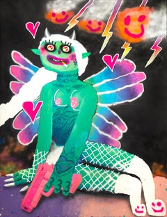 'Cherry Gun' Painting, 2023
