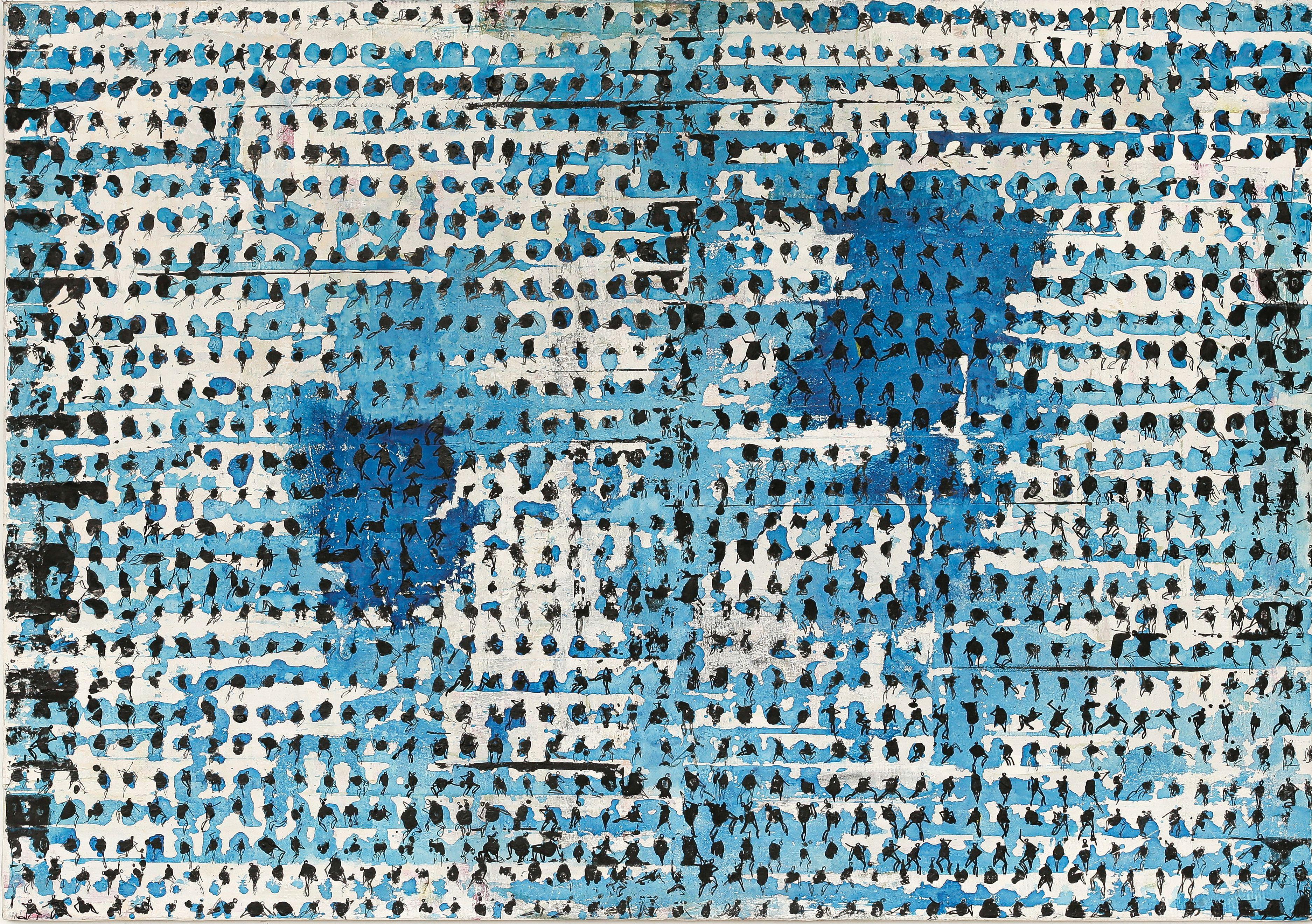 Som histÃ²res de refugiades, Gemälde, Acryl auf Leinwand