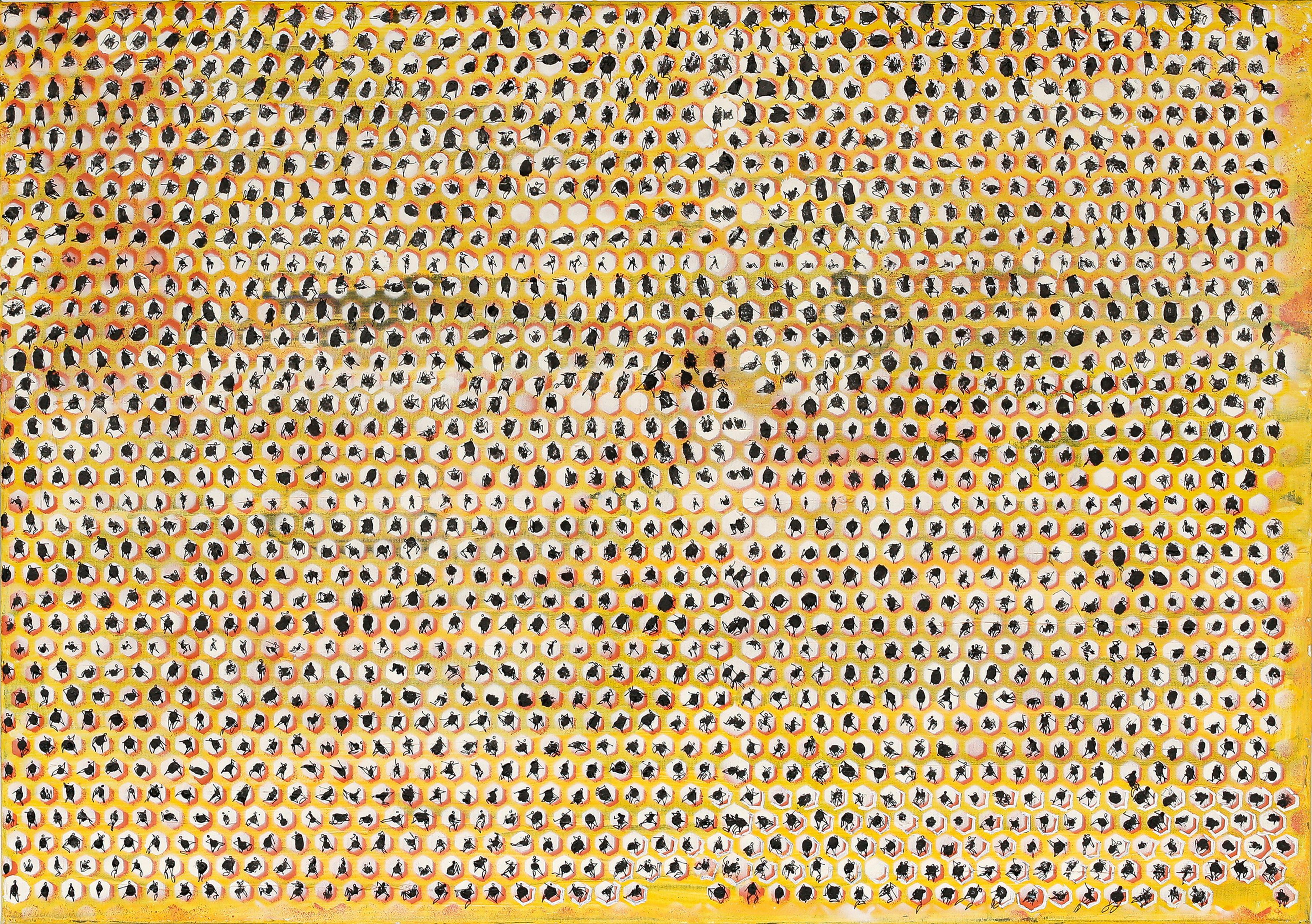 Somos historias colaborativas, Pintura, Acrílico sobre lienzo - Painting de Bel Mur