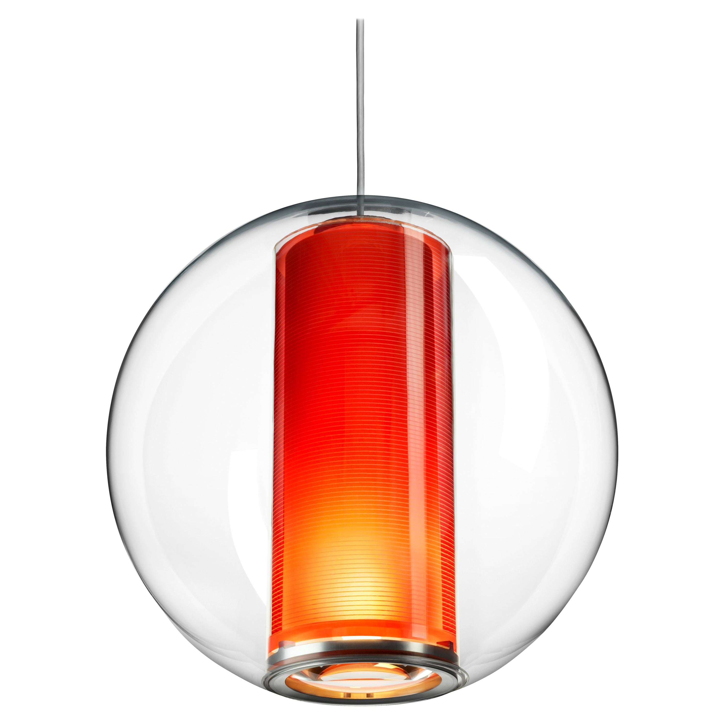 Bel Occhio Pendant Light in Orange by Pablo Designs For Sale