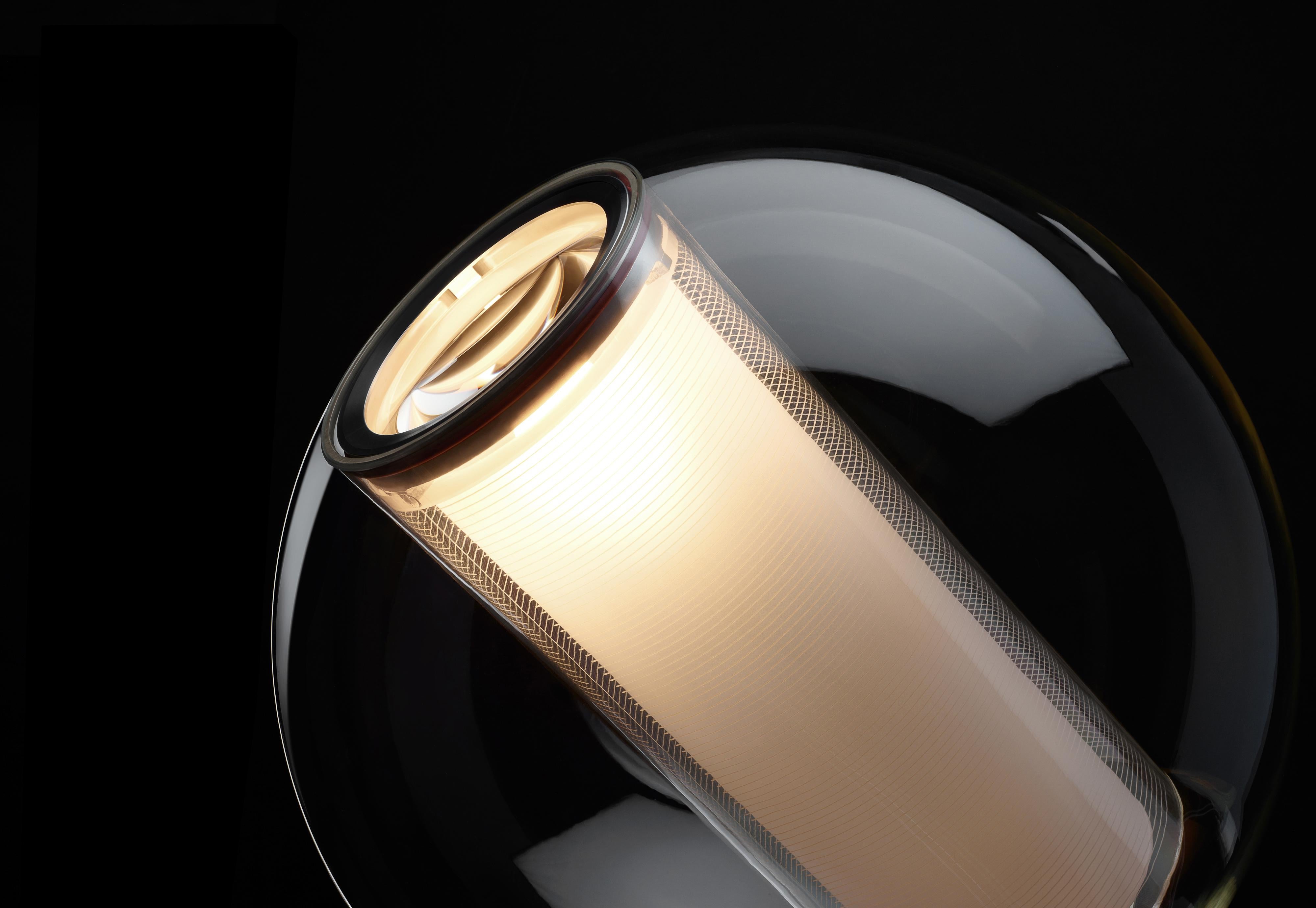 Moderne Lampe de table Bel Occhio en orange par Pablo Designs en vente