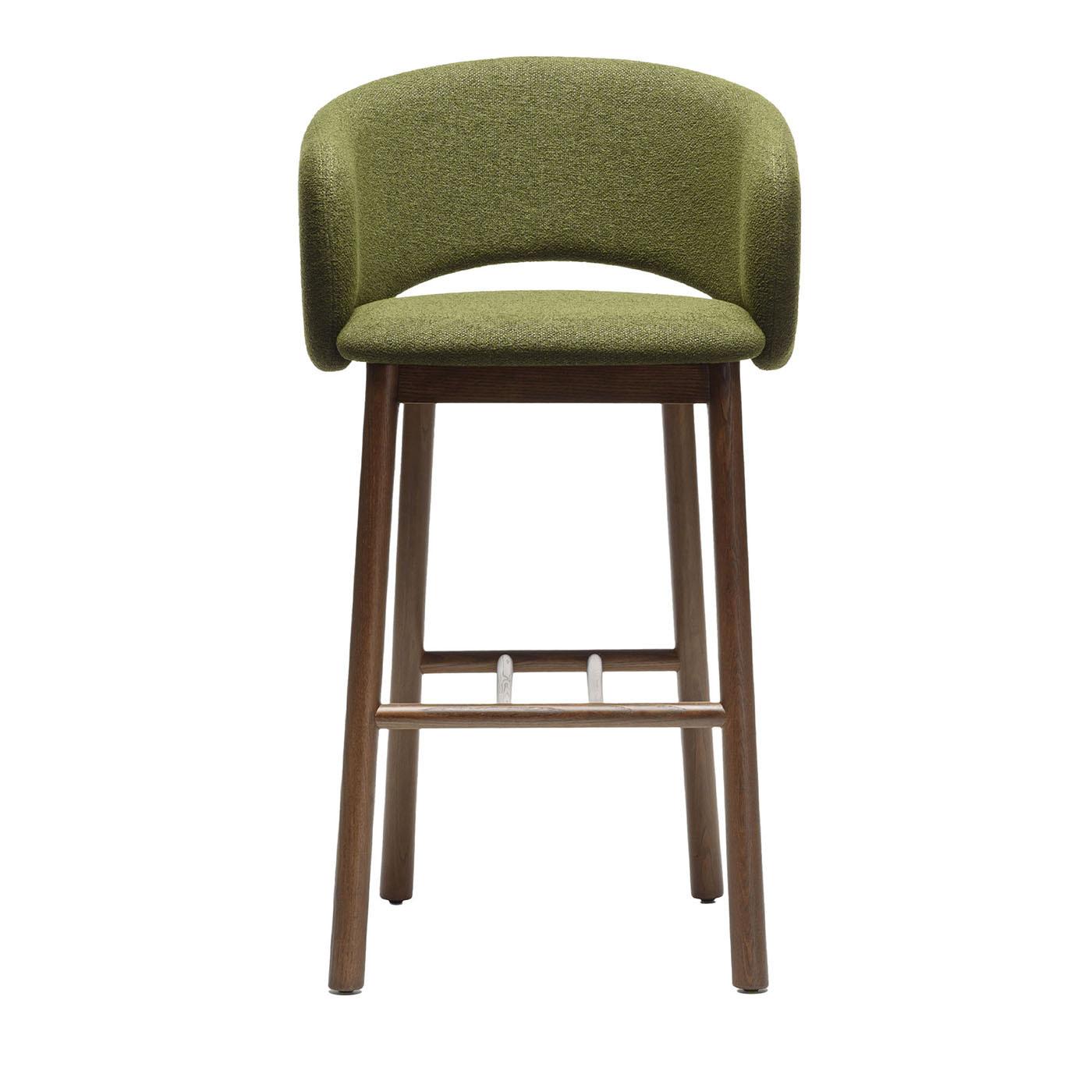 Bois Tabouret de bar vert Bel Sg-75 par Pablo Regano en vente