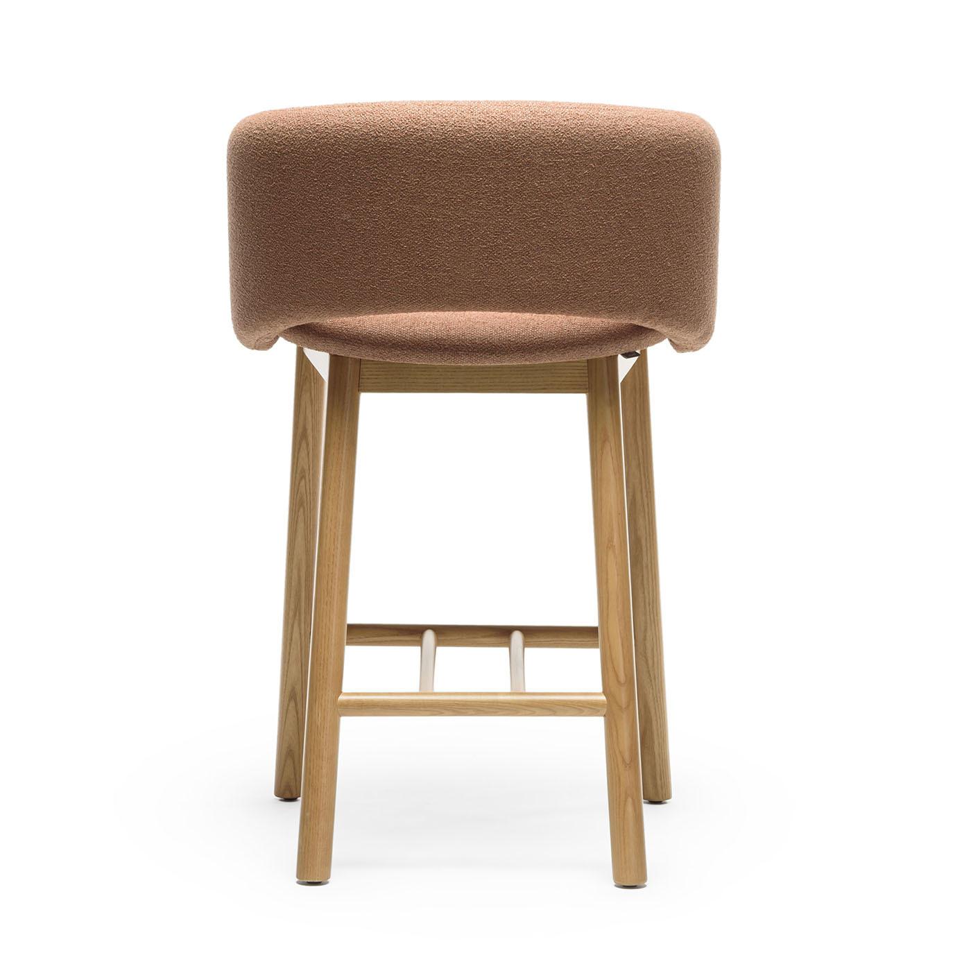 Bel Sg-75 Taburete de Bar de Terracota By Pablo Regano Madera en venta