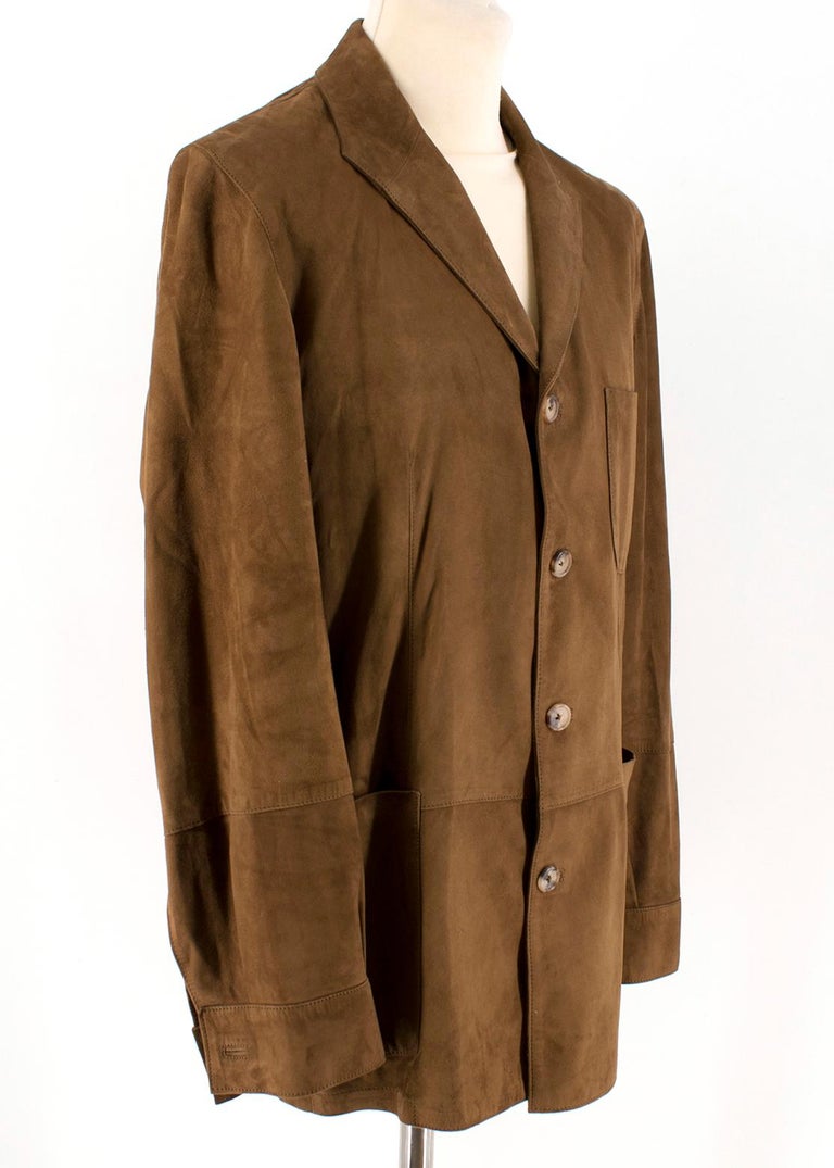 Bel y Cia Brown Suede Jacket XL at 1stDibs | cia jacket