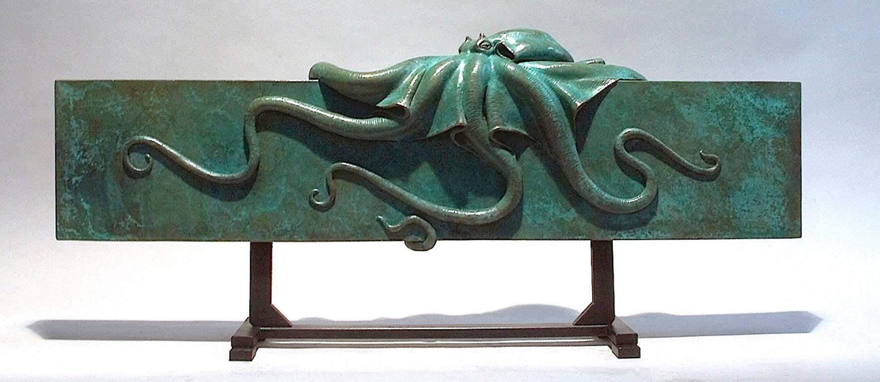 Bela Bacsi Figurative Sculpture - Octopus