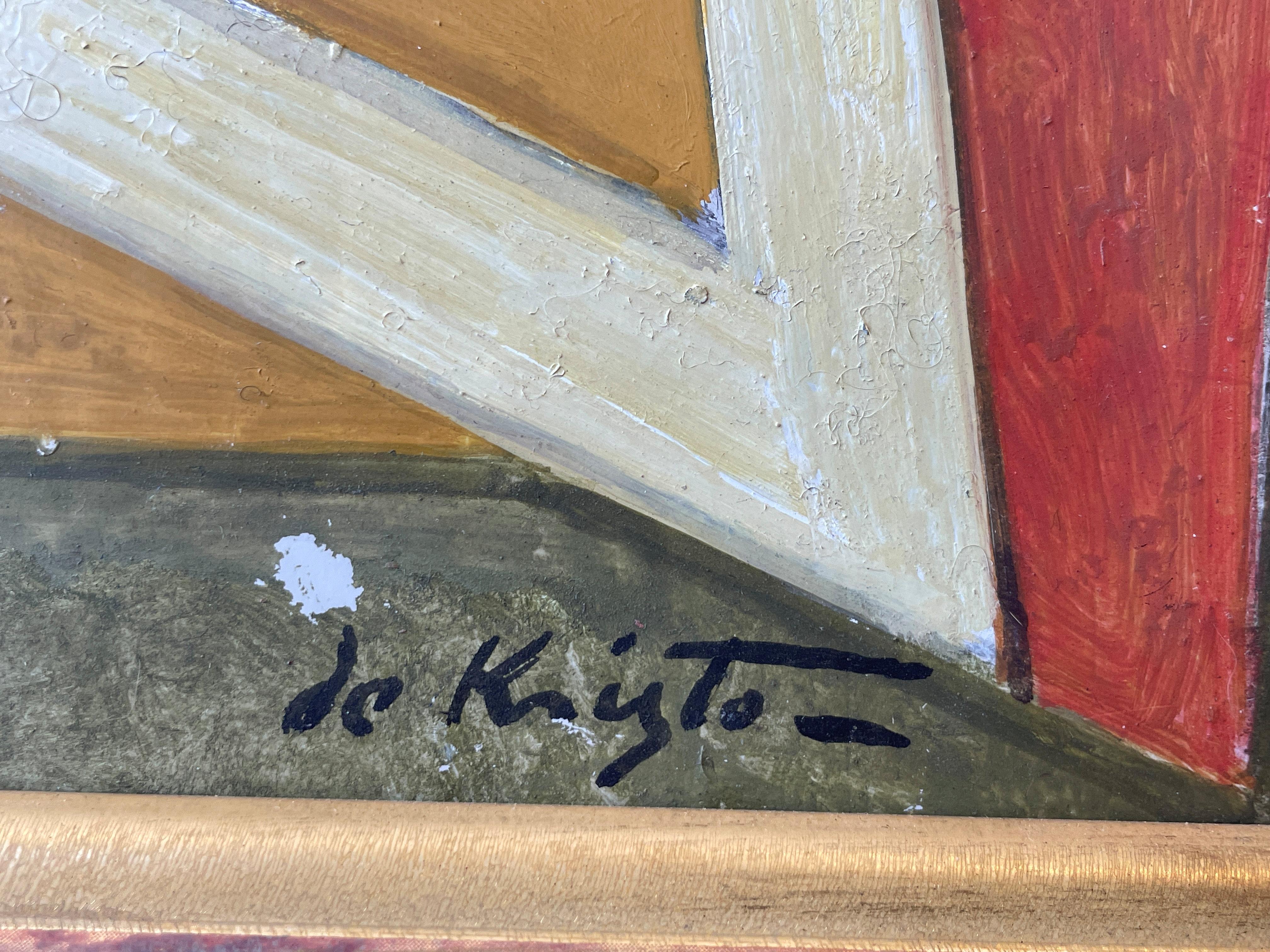 Bela de Kristo, „Nature morte“, kubistisches Stillleben aus der Mitte des Jahrhunderts, Cello (Kubismus), Painting, von Bela De Kristo