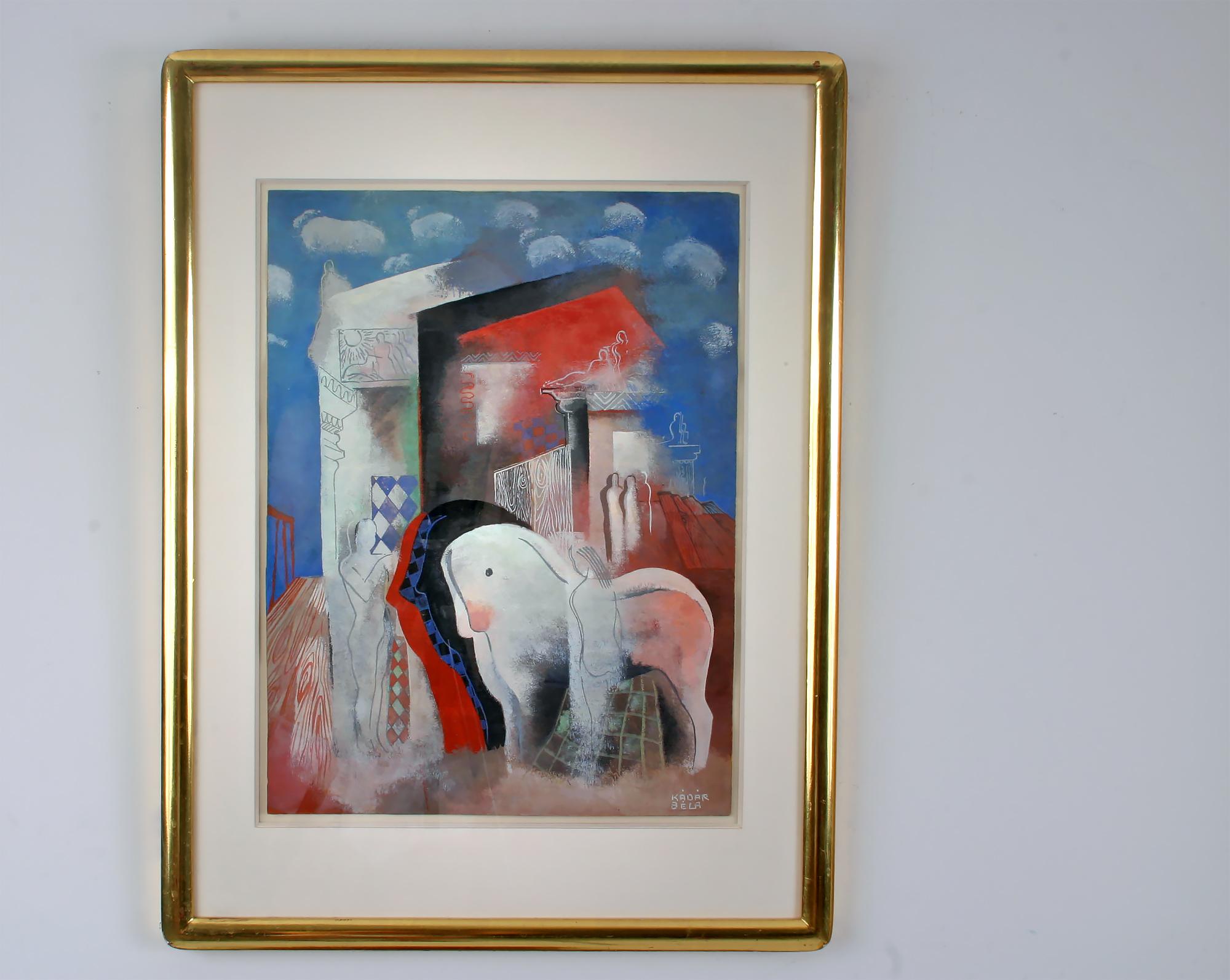 Caballos y figuras desnudas Art Déco en venta 1