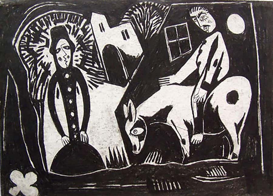 Nocturnal Encounter, ca. 1920's