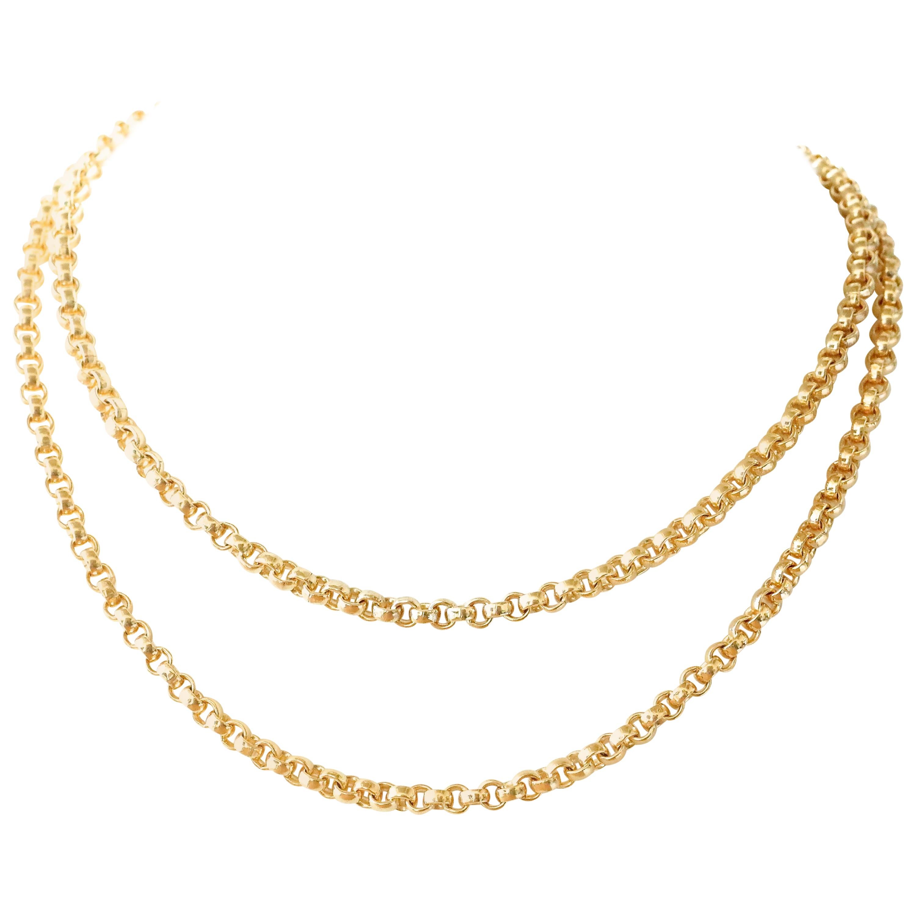 Belcher Link 14 Karat Gold Chain