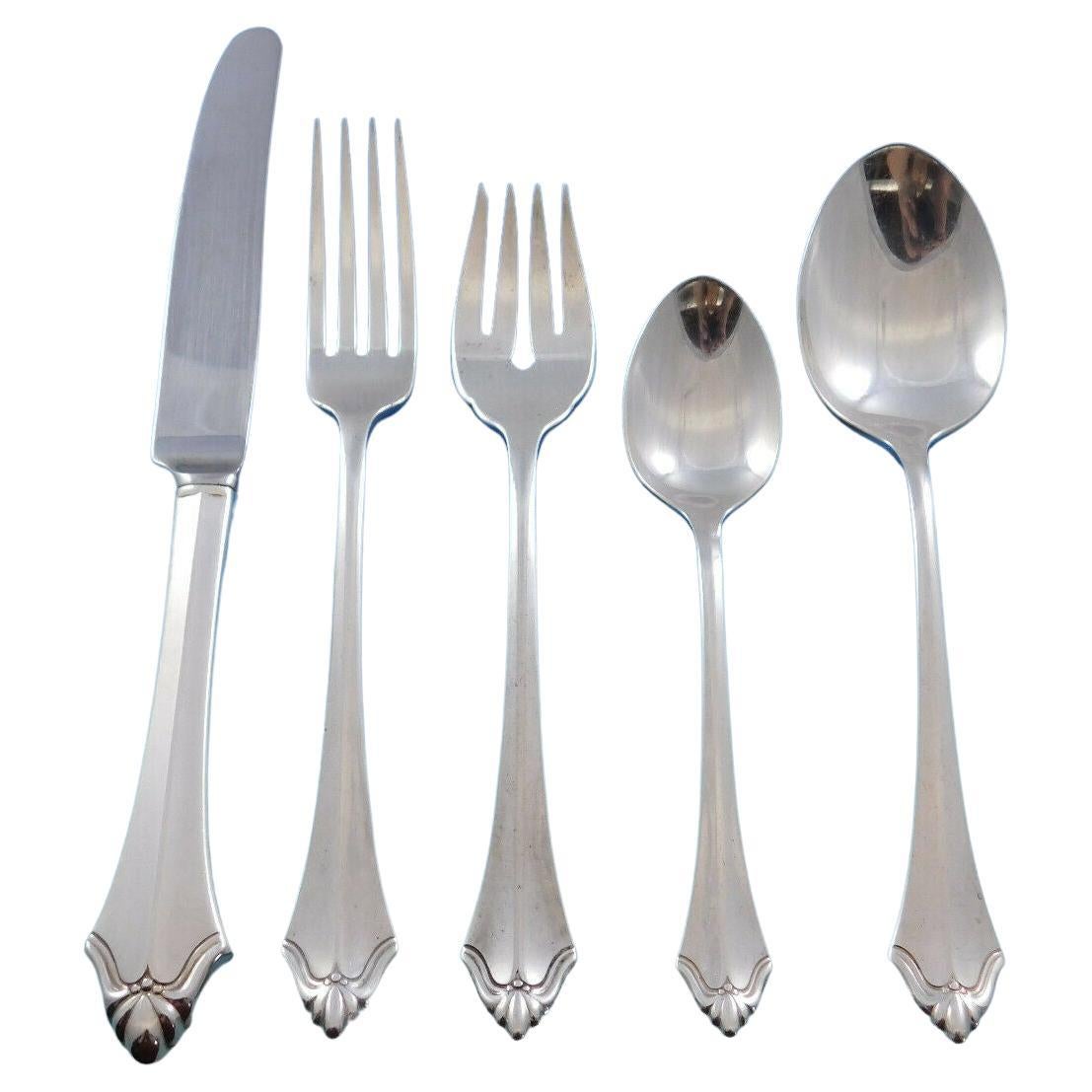 Belcourt by Community Oneida Silverplate Flatware Set Service 35 Pieces For Sale