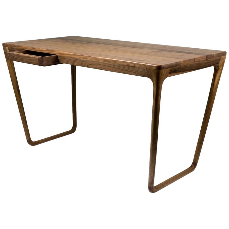 Belenus Workshop Desk, Contemporary Desk in Walnut at 1stDibs