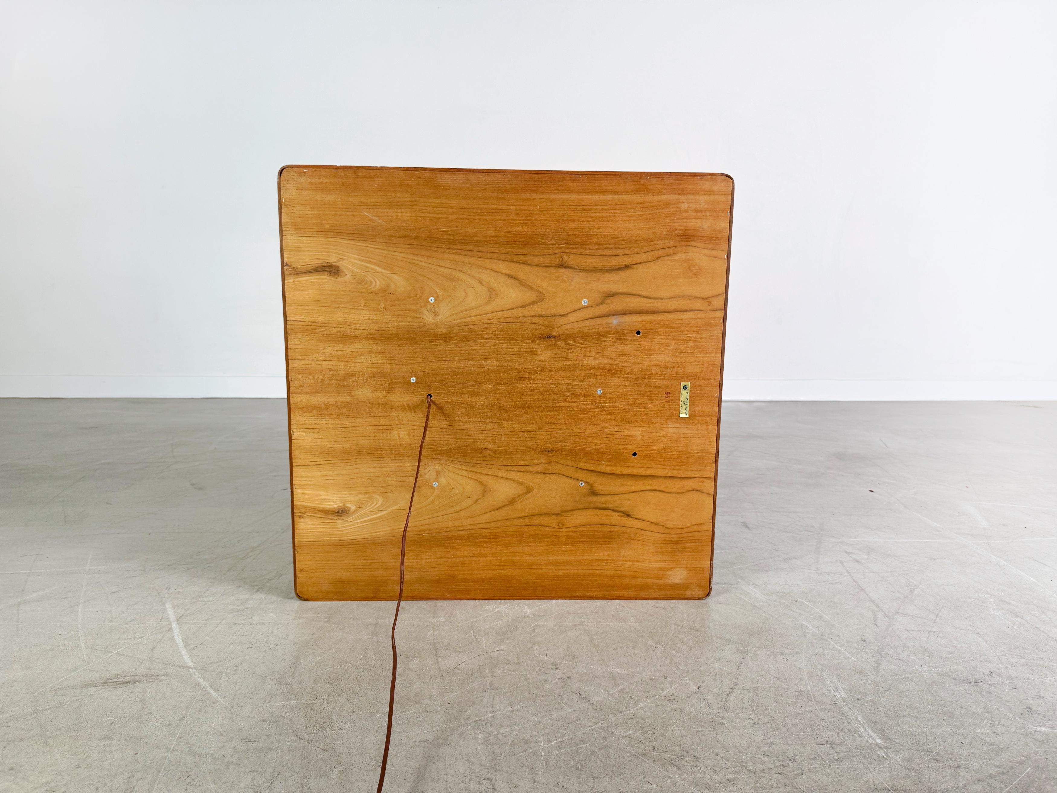 Beleuchteter Midcentury Spiegel Pedersen & Hansen Teak Vintage For Sale 6