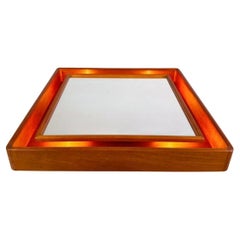Beleuchteter Midcentury Spiegel Pedersen & Hansen Teak Vintage