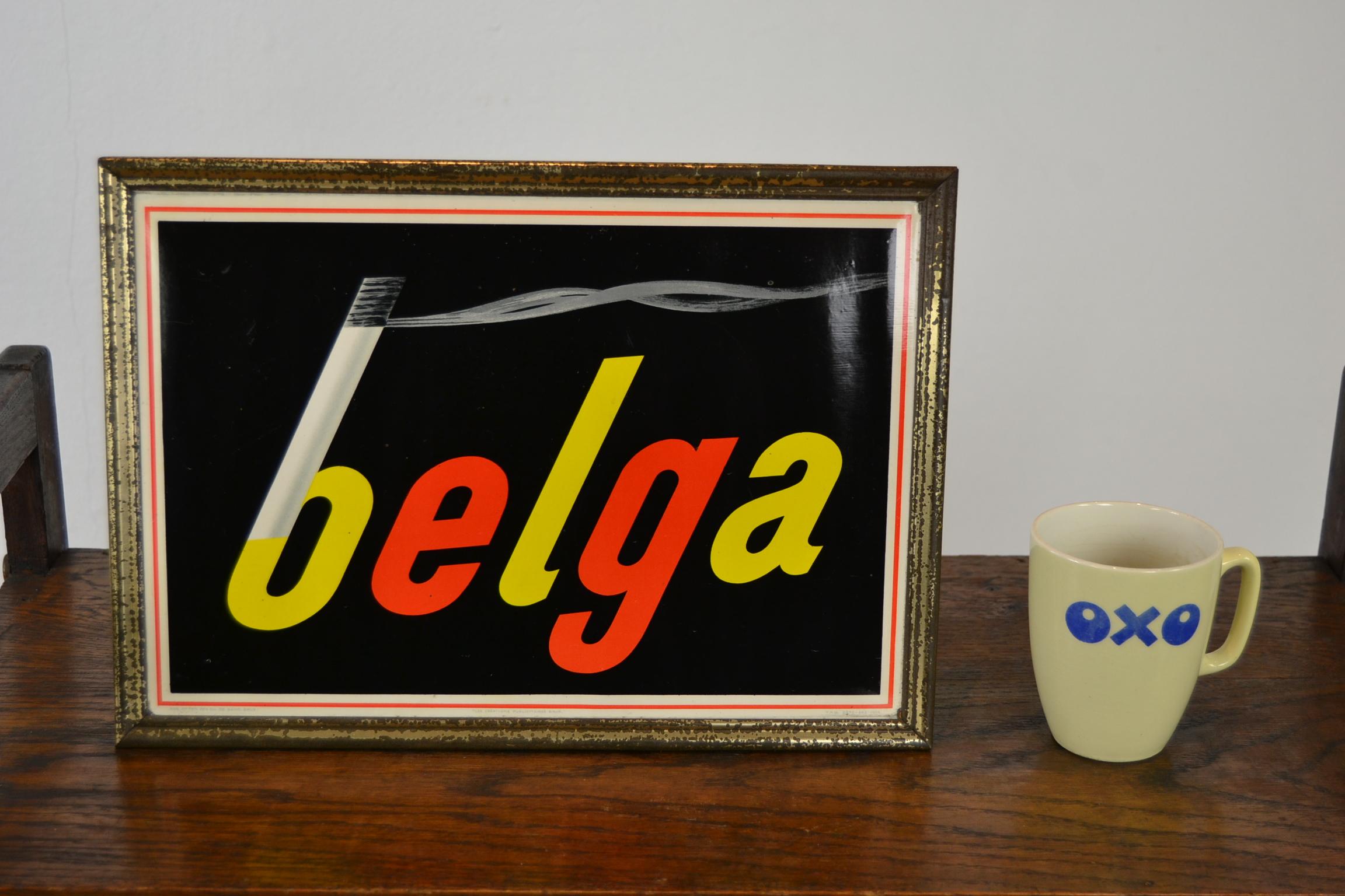 Belga Cigarettes Advertising Sign by Rob Otten, Framed Cellulite, 1954 5