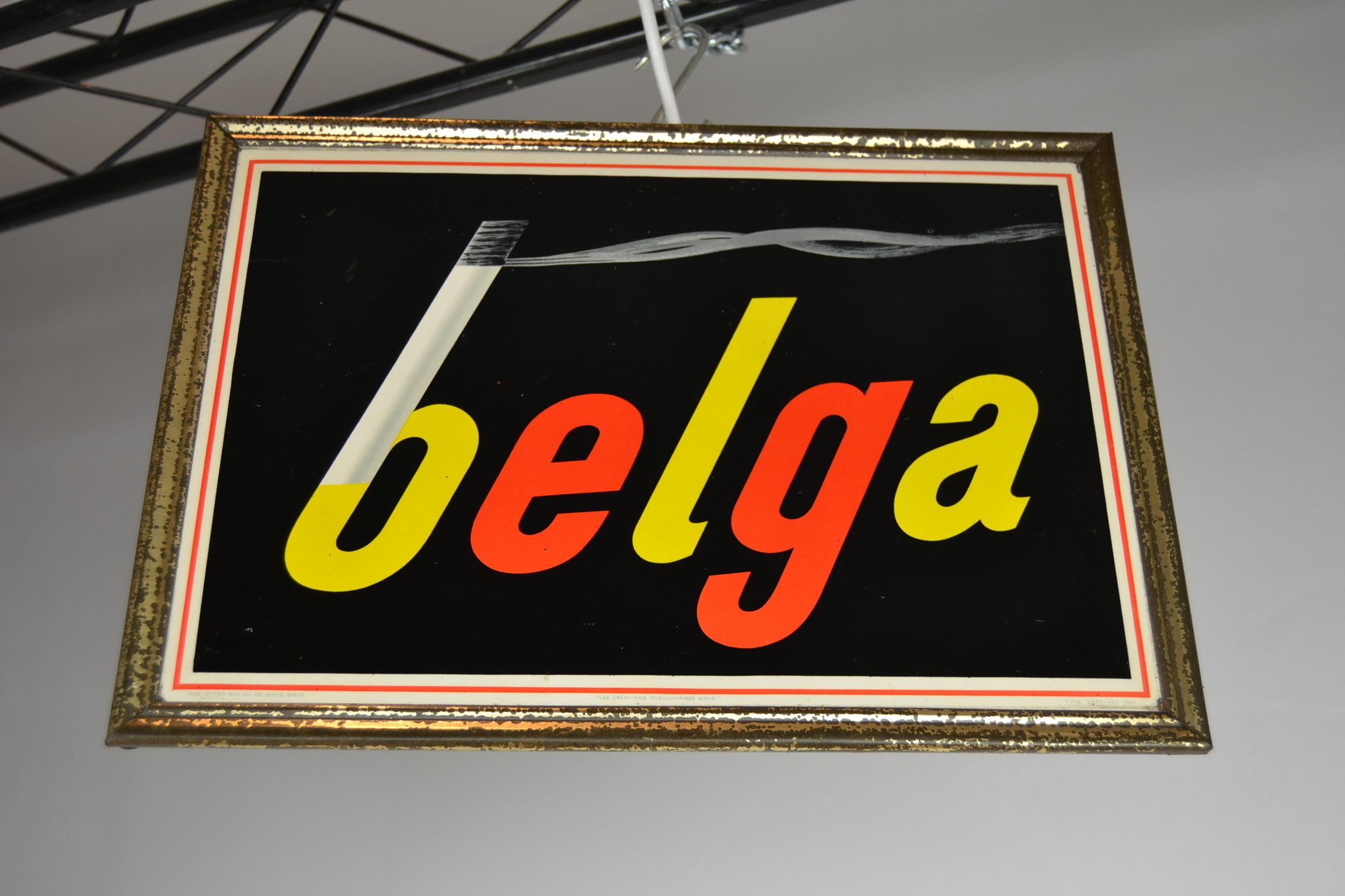 Belga Cigarettes Advertising Sign by Rob Otten, Framed Cellulite, 1954 6