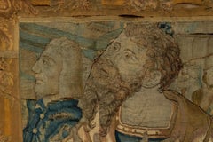 Belgian 17th Century Woven Tapestry of a Kneeling Man