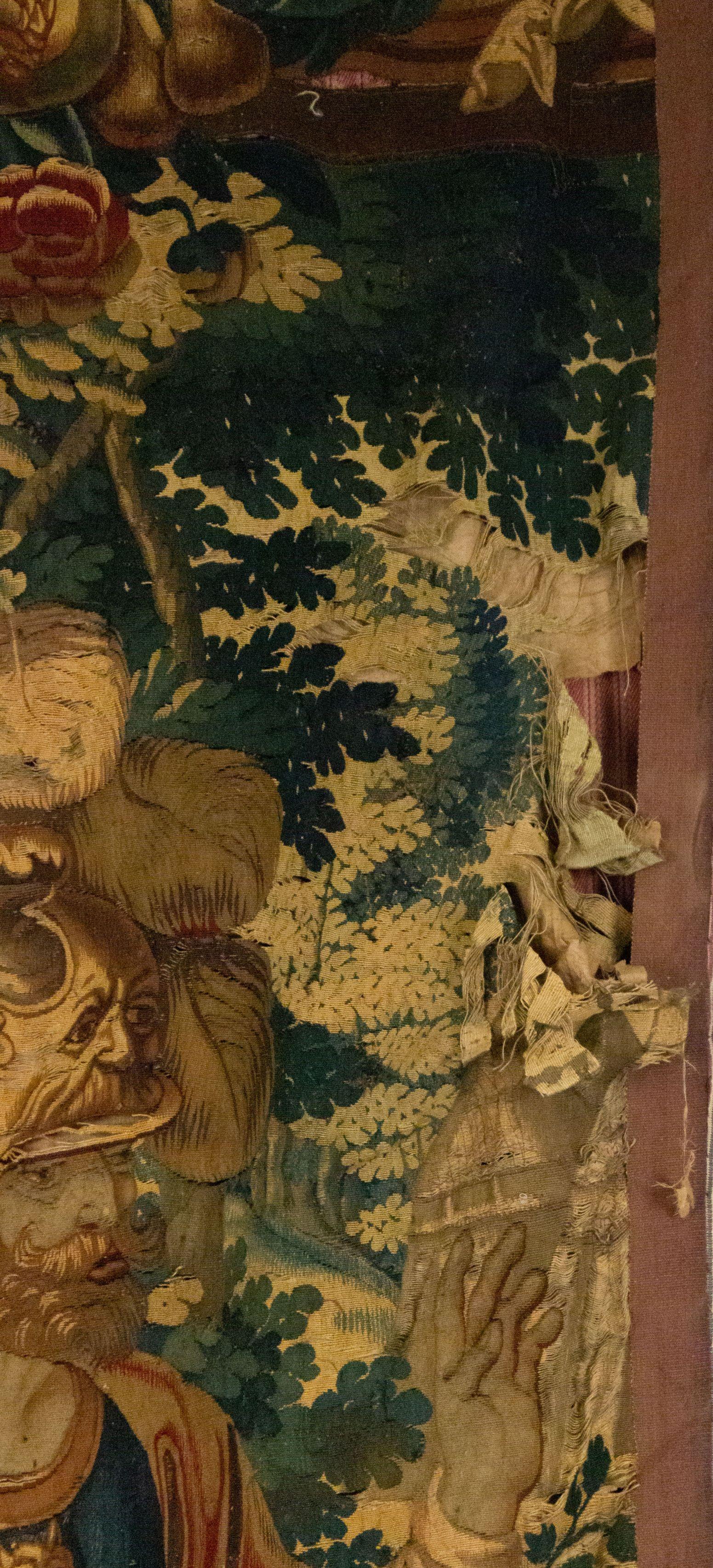 Belgischer gewebter Wandteppich mit Soldatenmotiv aus dem 17. Jahrhundert im Angebot 2