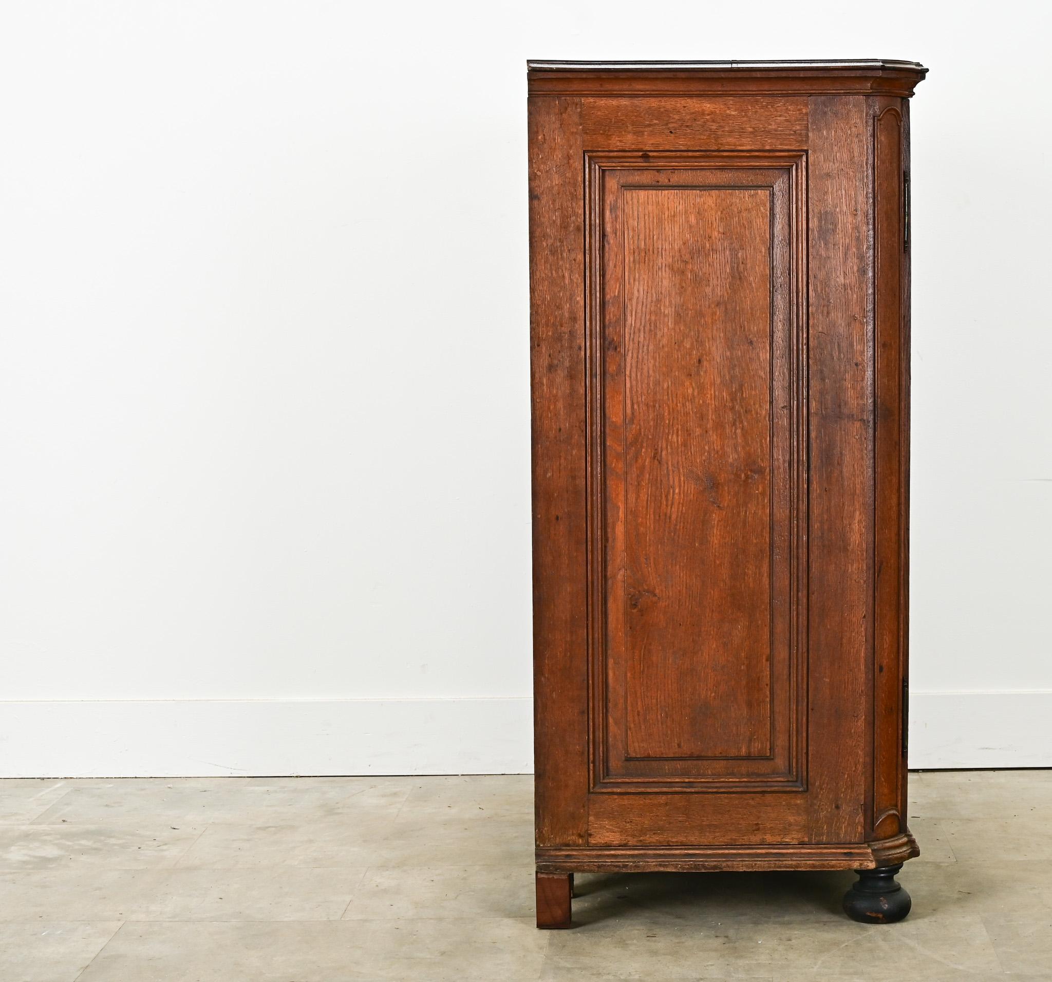 Fino al XVIII secolo Armadio belga del XVIII secolo in legno massiccio di Oak in vendita