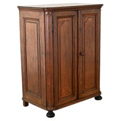 Used Belgian 18th Century Solid Oak Cabinet
