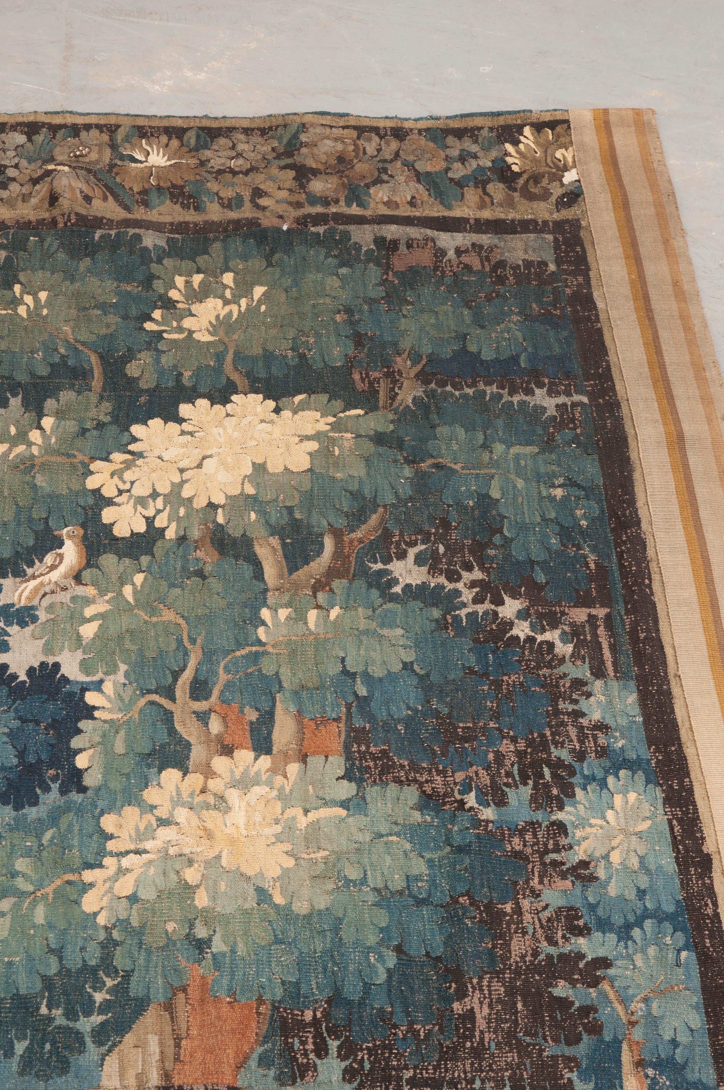 Belgian 18th Century Tapestry Panel In Good Condition In Baton Rouge, LA