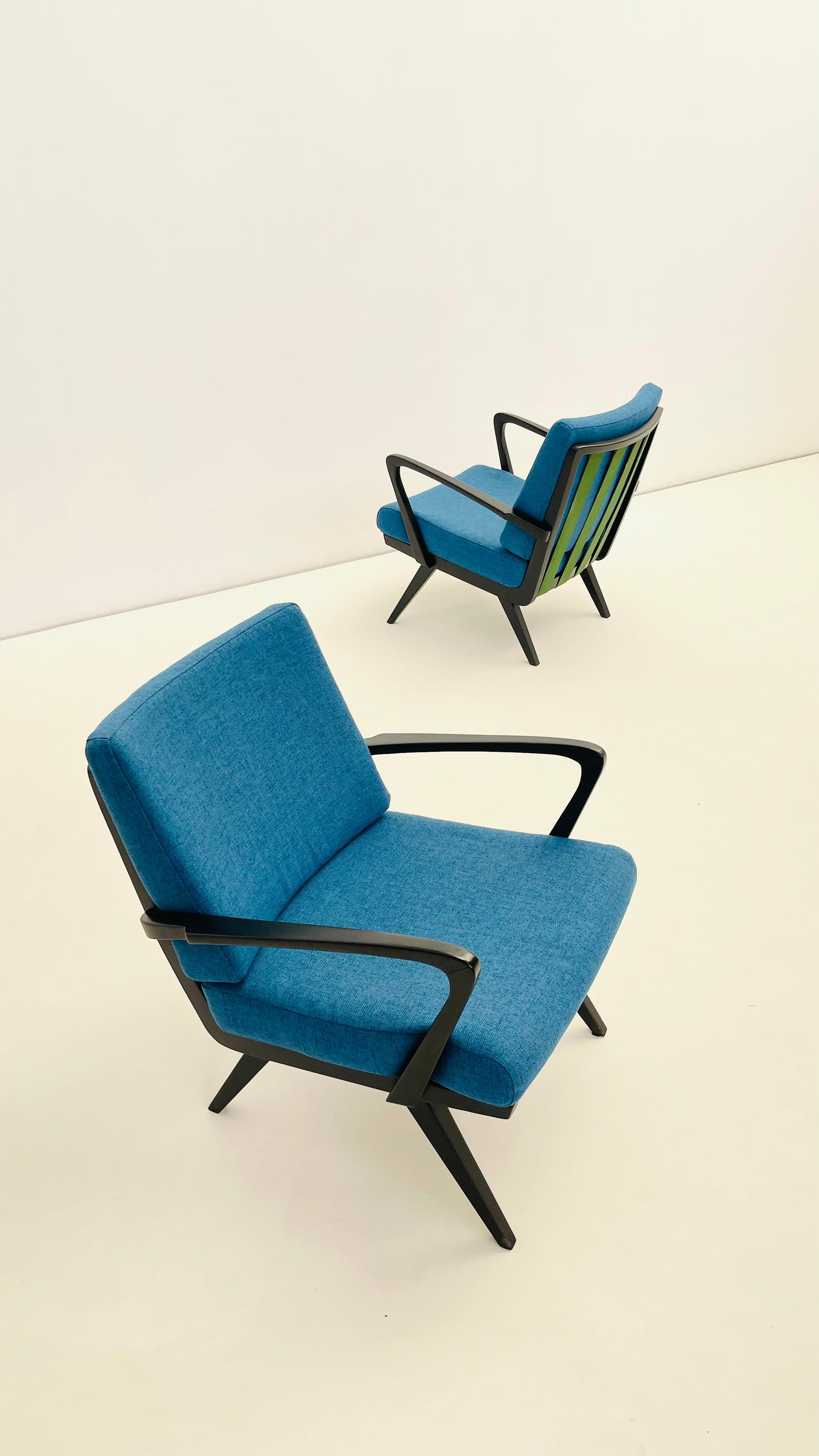 Belge Paire de chaises longues belges des années 1960 en vente