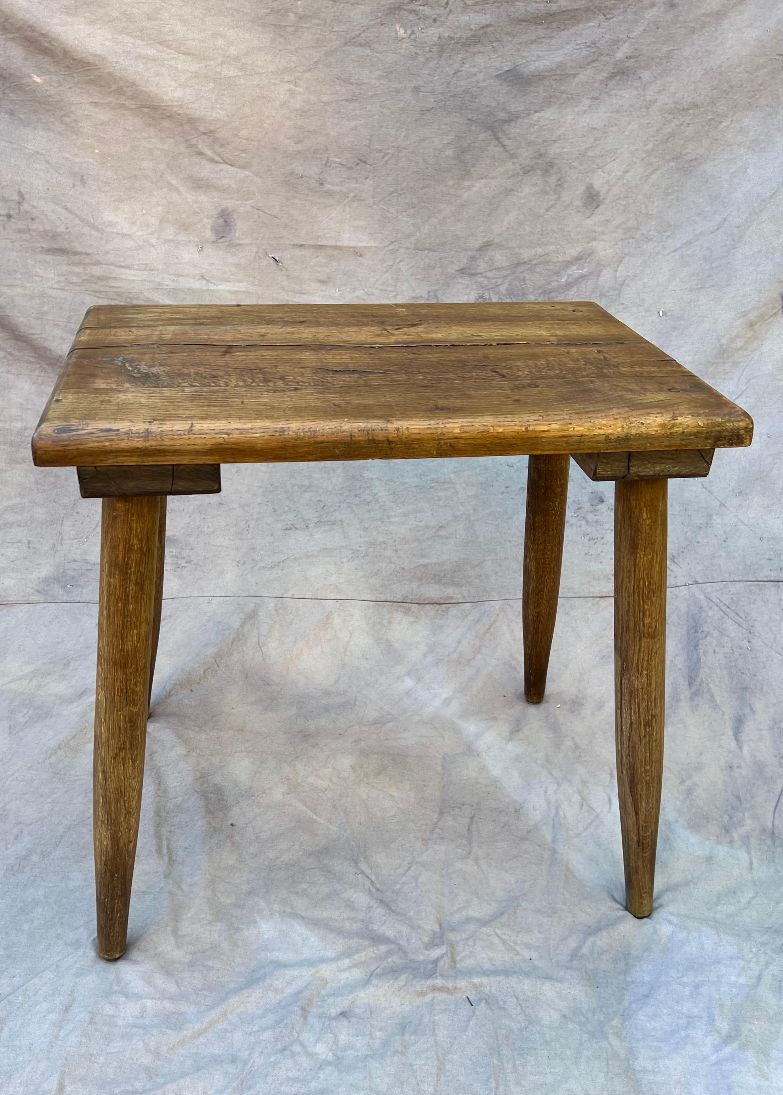 Belgian 19th Century Farm Side Table In Good Condition In Los Angeles, CA