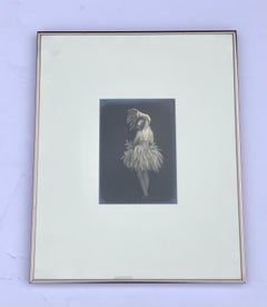 Belgische belgische Schauspielerin, antikes Silber Gelatinesilber, Fotografie, selten