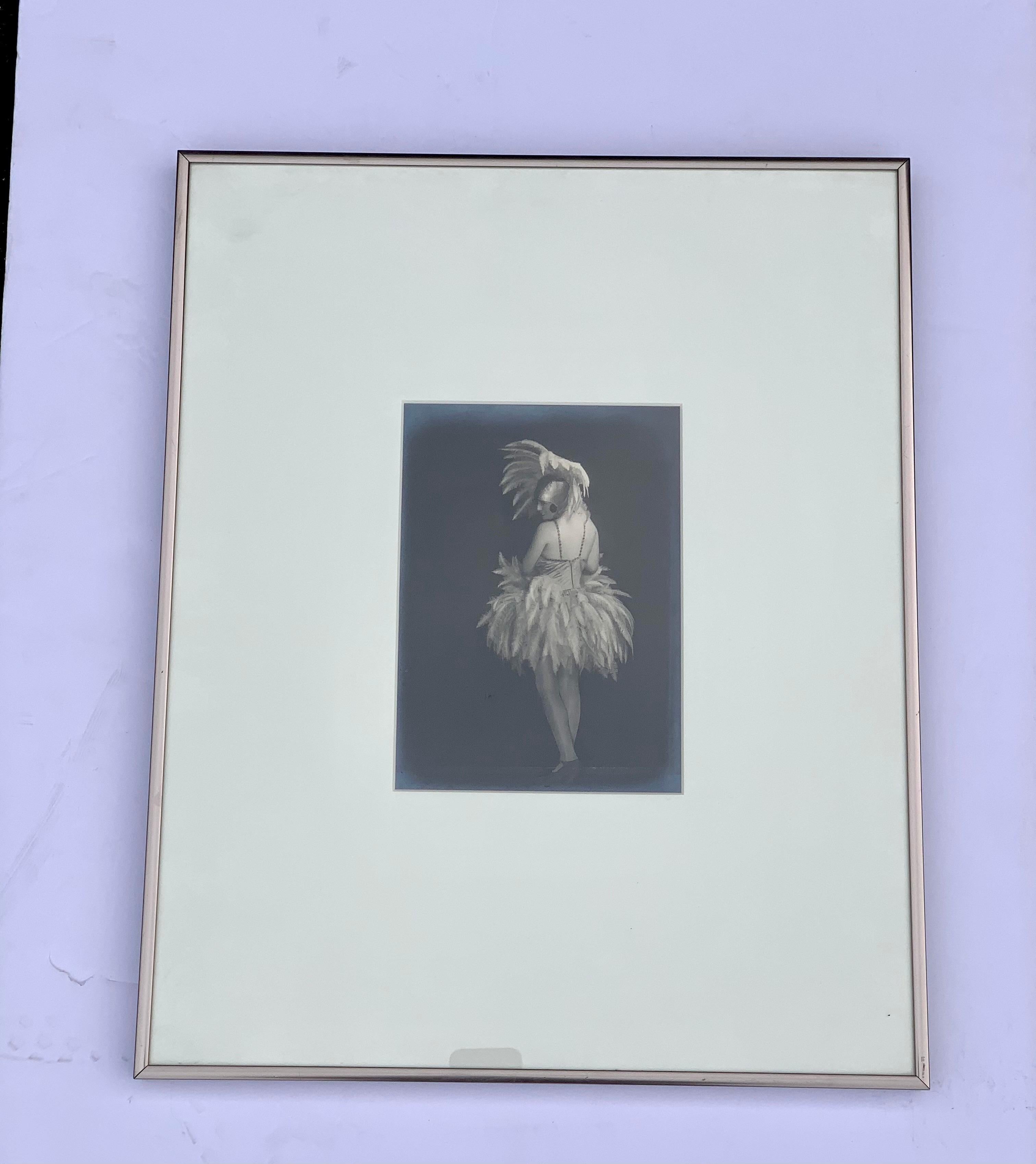 Belgian Actress Antique Silver Gelatin Photograph Rare In Good Condition In West Hartford, CT