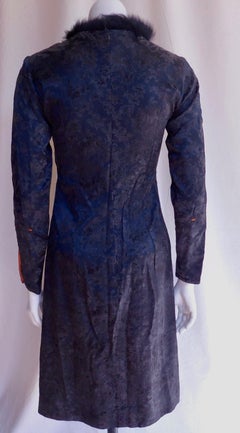 Belgian Anna Heylen Dress with Fur Collar