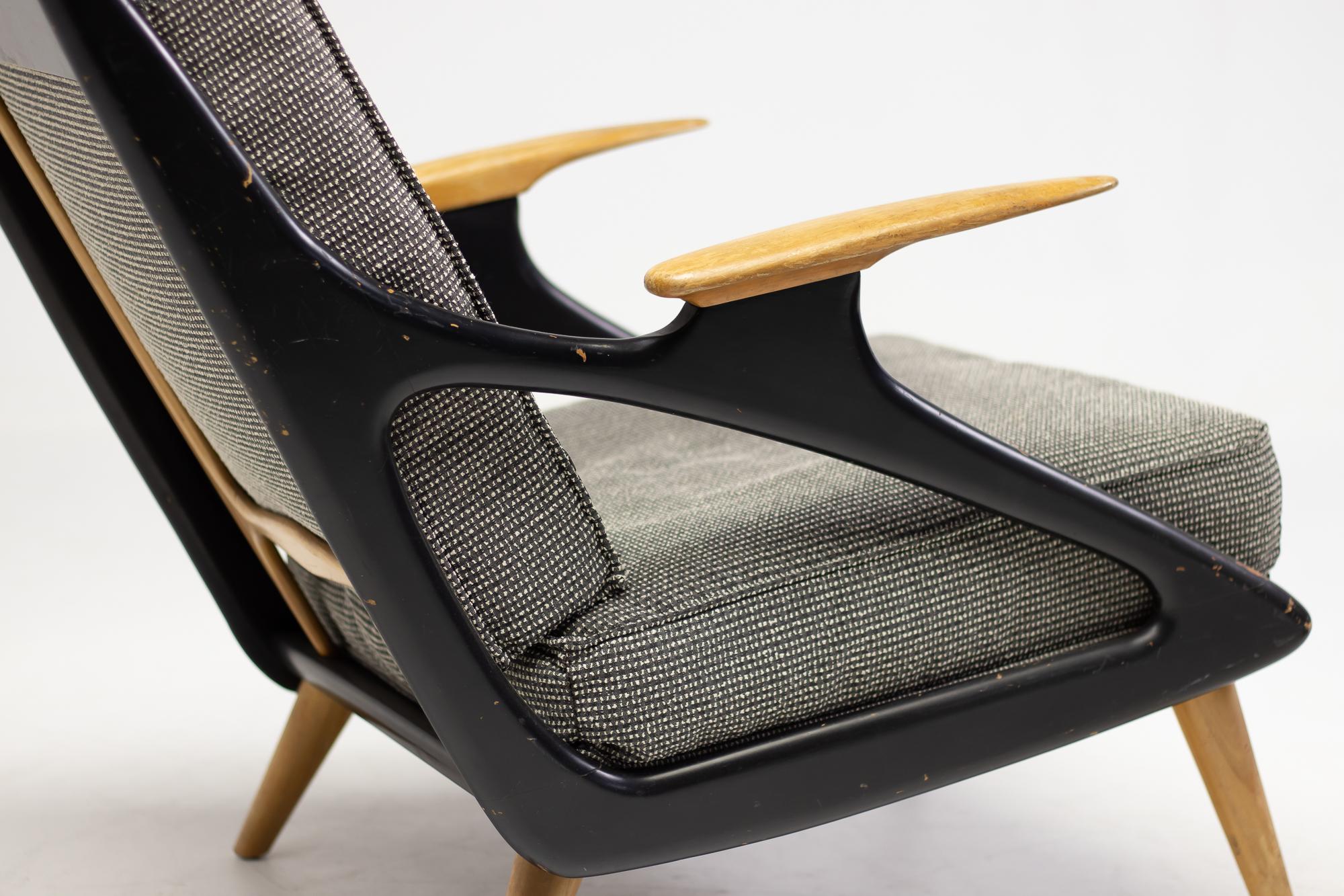 Mid-Century Modern Belgian Architectural Lounge Chairs, circa 1950