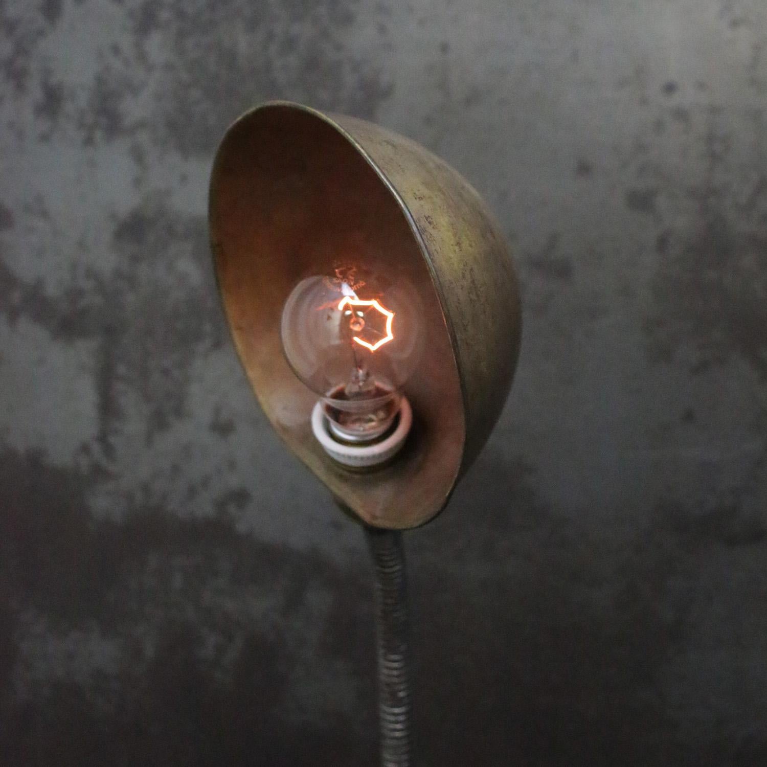 Belgian Art Deco Brass Cast Iron Table Desk Light 2