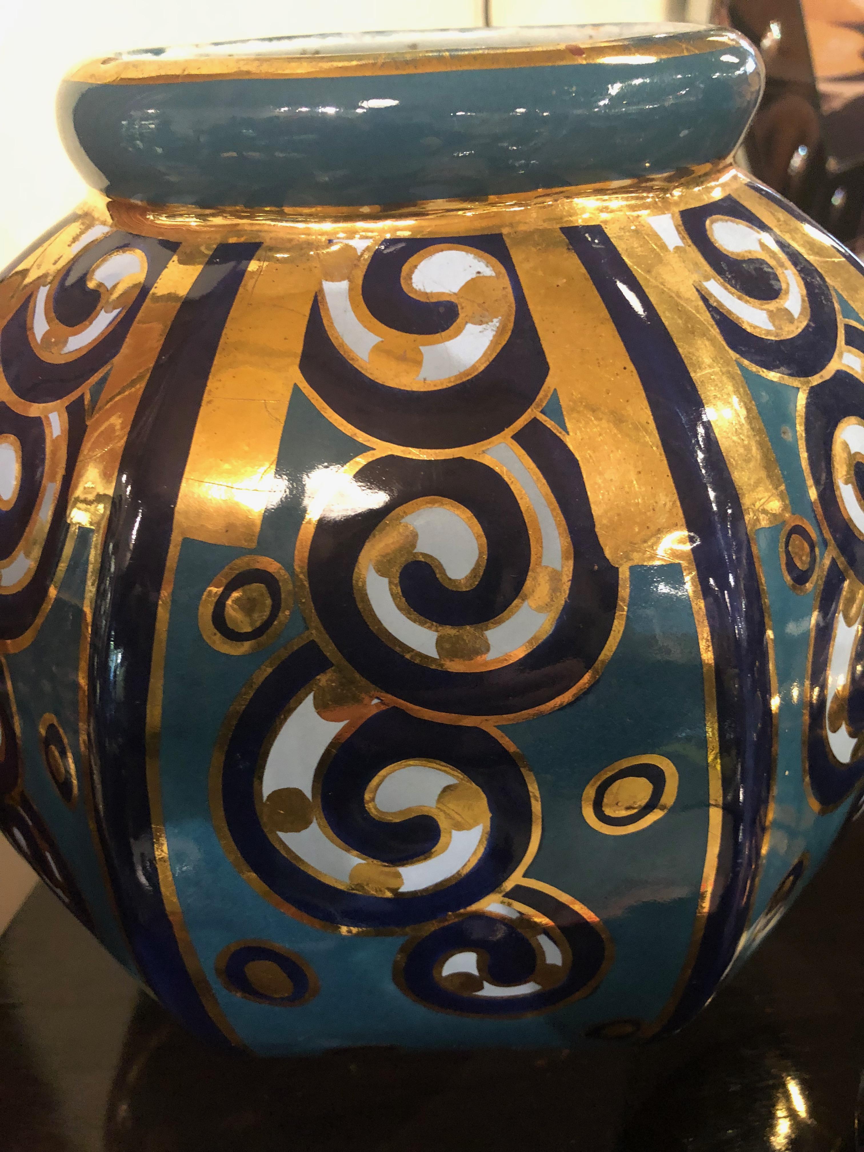 Belgian Art Deco Ceramic Vase by Cerabelga 2