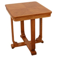 Belgian Art Deco side table with geometric top, ca. 1920