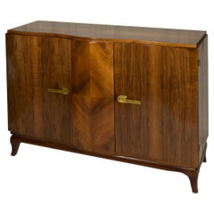 Belgian Art Deco Sideboard, Walnut 20th Century