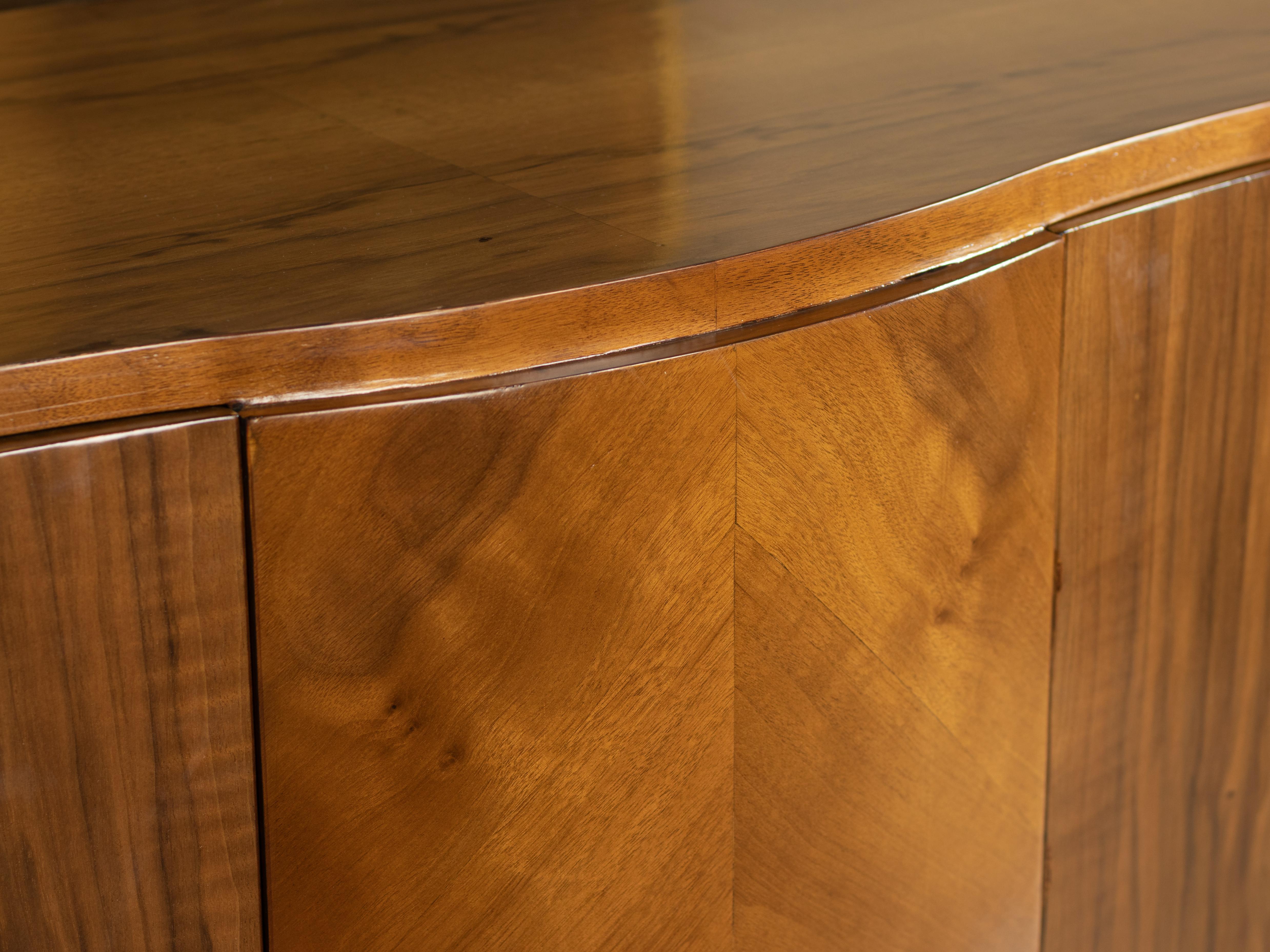 Belgian Art Deco Walnut Sideboard, 20th Century For Sale 6