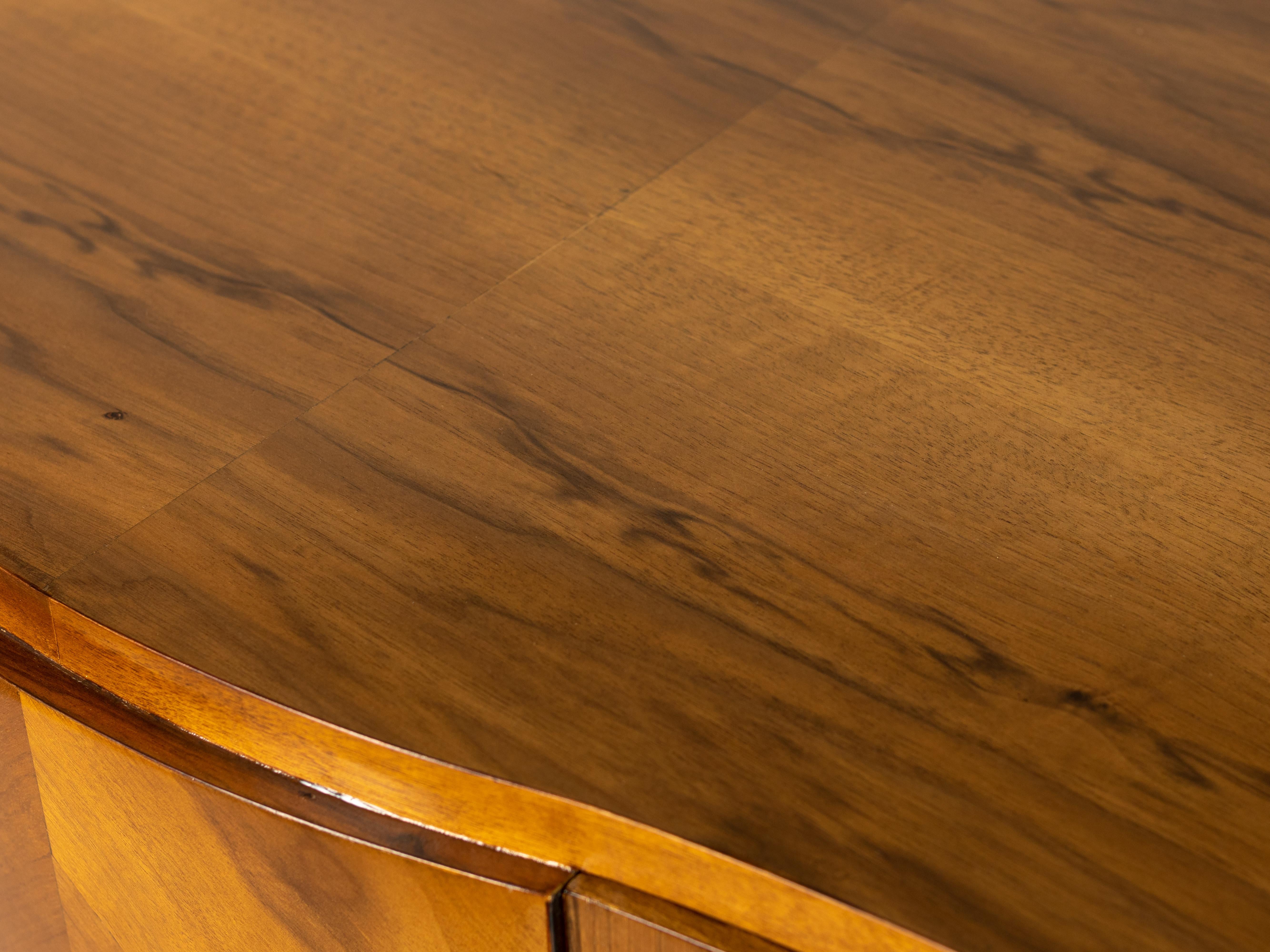 Belgian Art Deco Walnut Sideboard, 20th Century For Sale 9