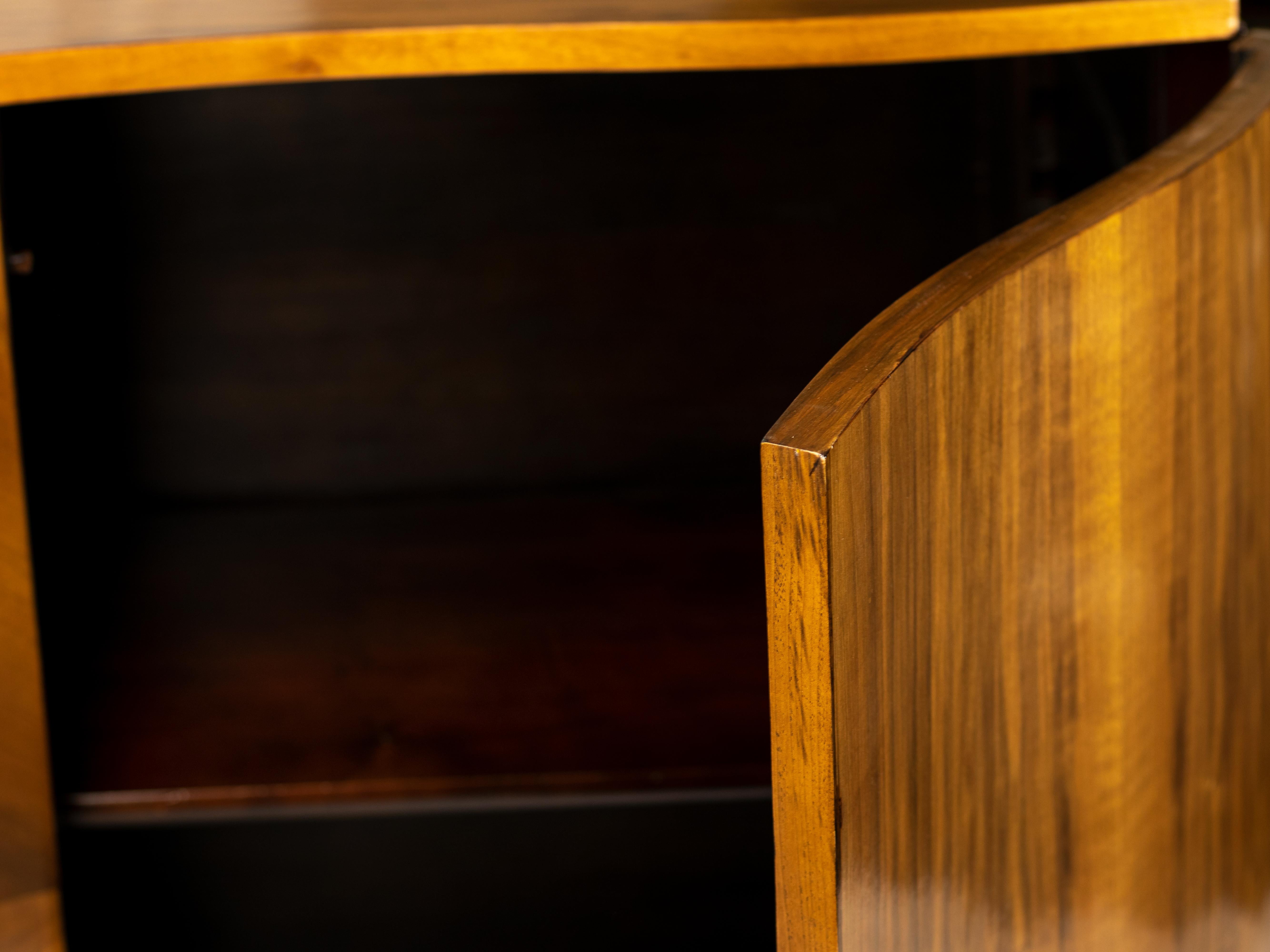 Belgian Art Deco Walnut Sideboard, 20th Century For Sale 12