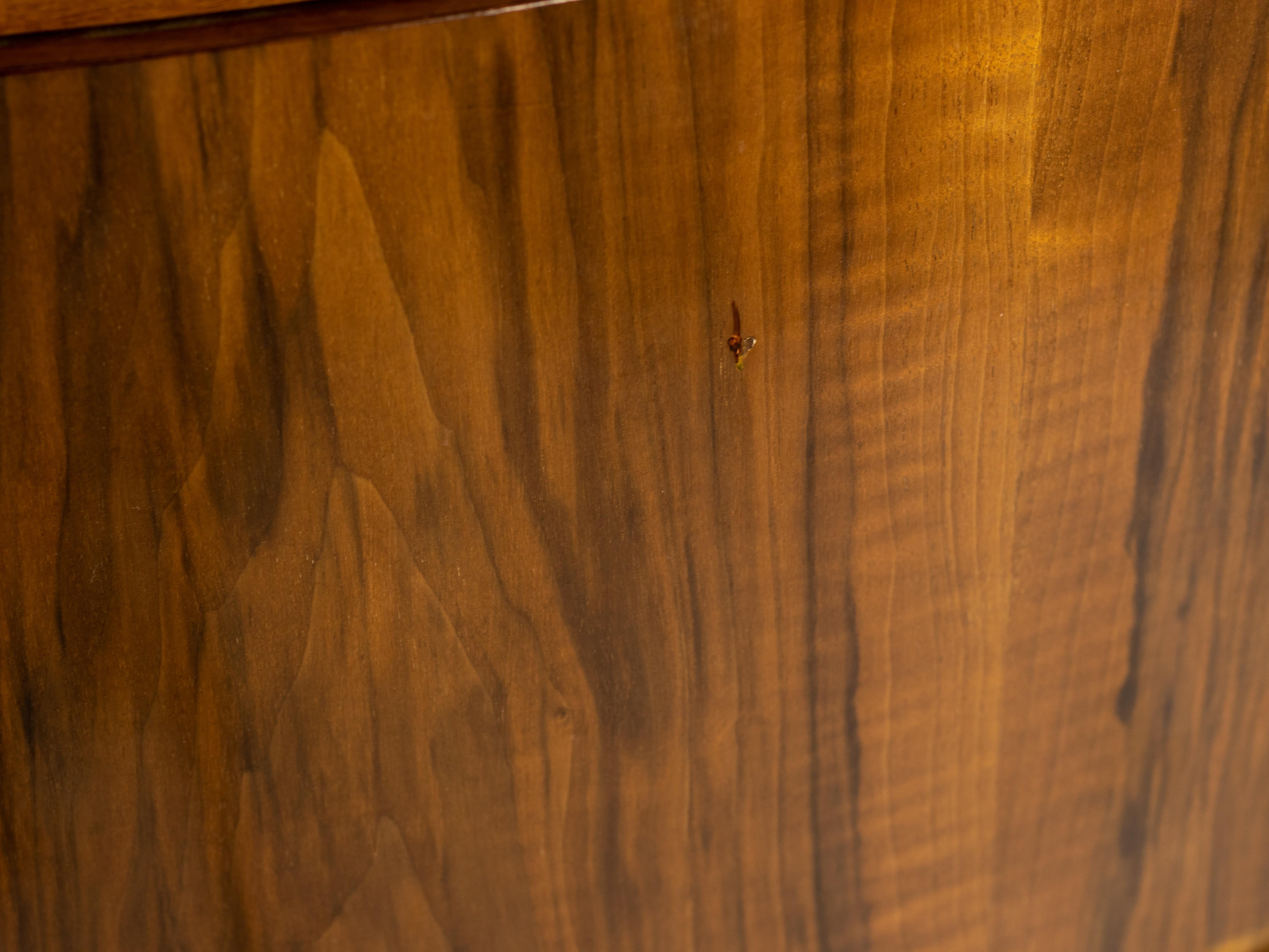 Belgian Art Deco Walnut Sideboard, 20th Century For Sale 4